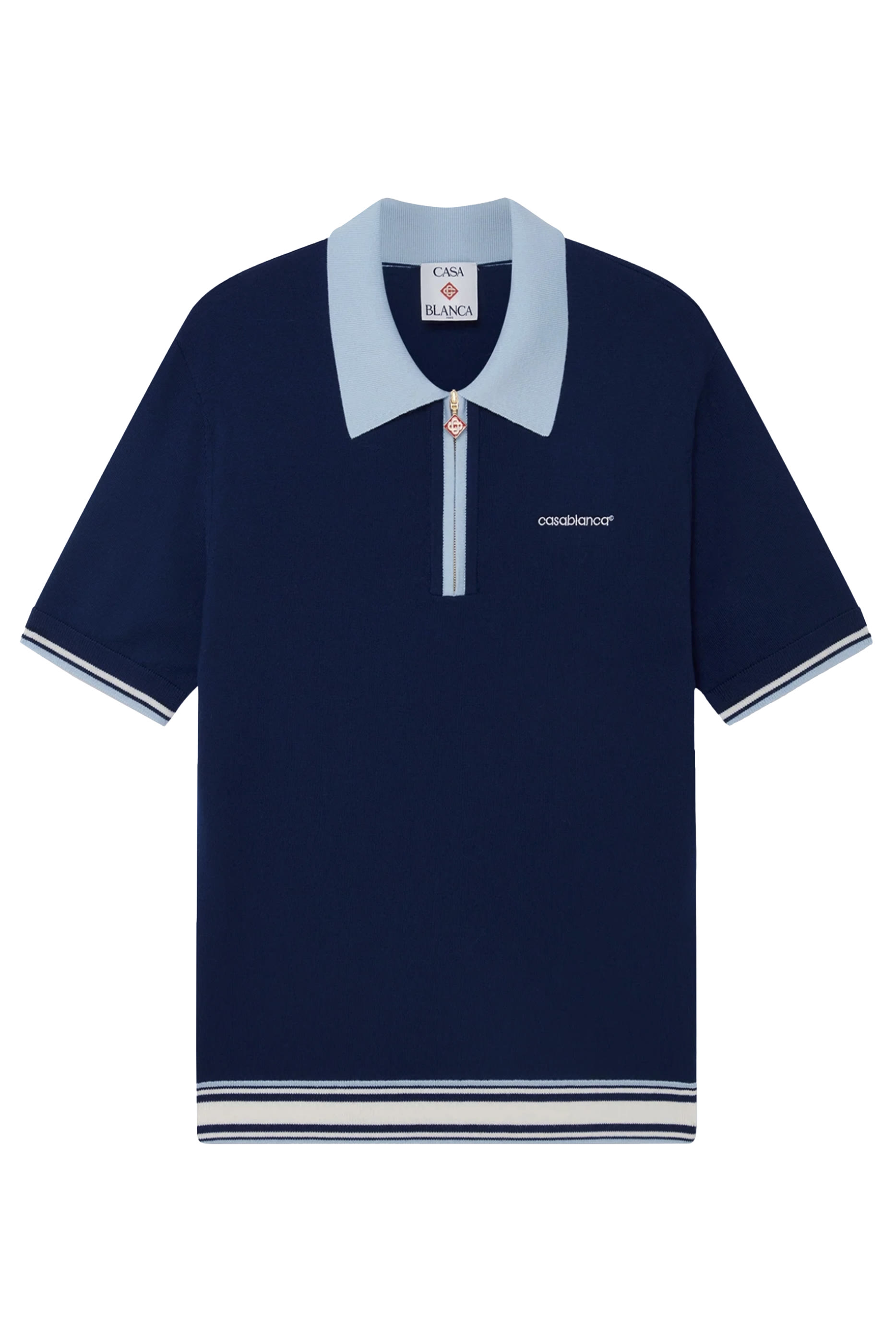 Merino Knit Tennis Polo Shirt