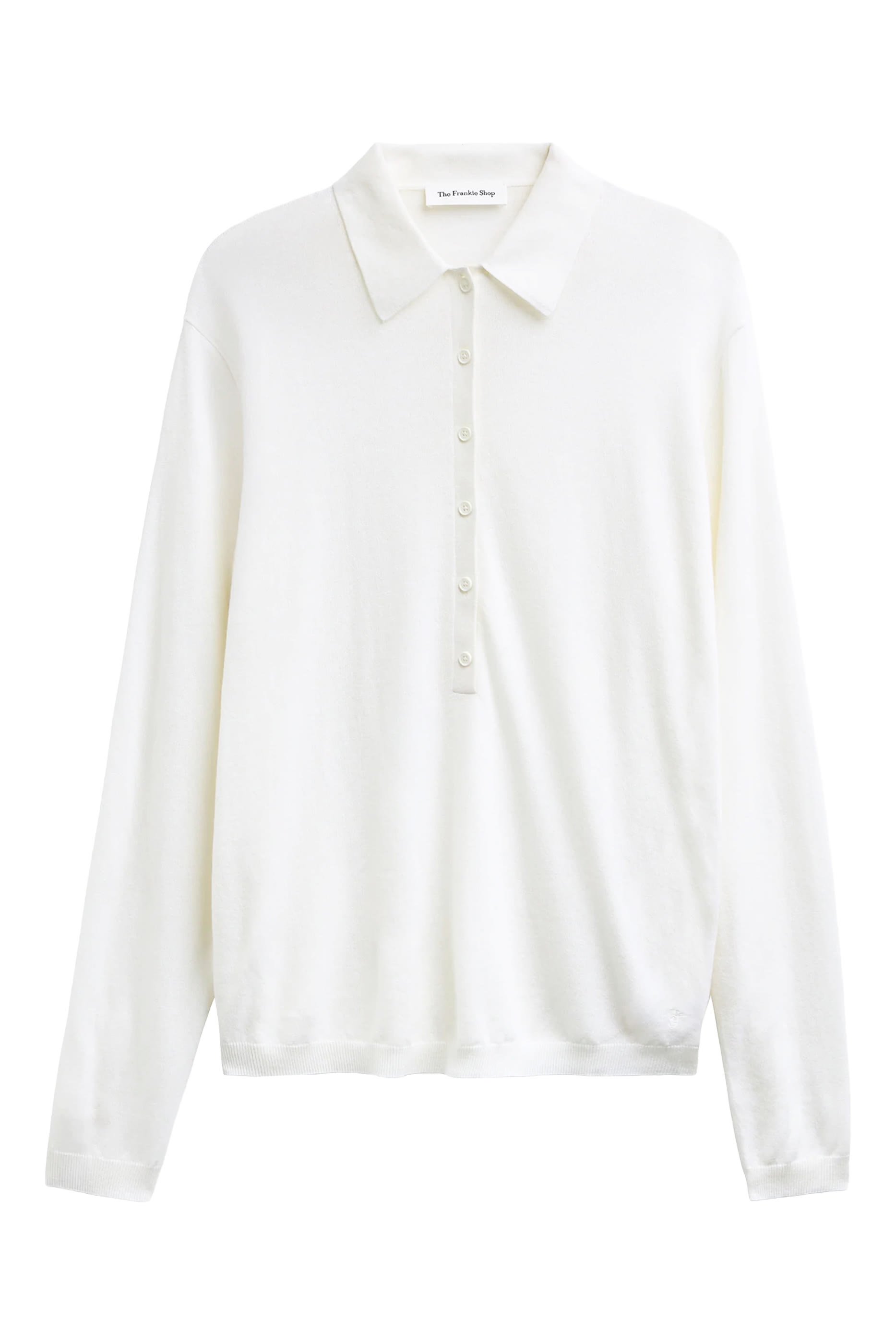 قميص بولو تالا منسوج بياقة V