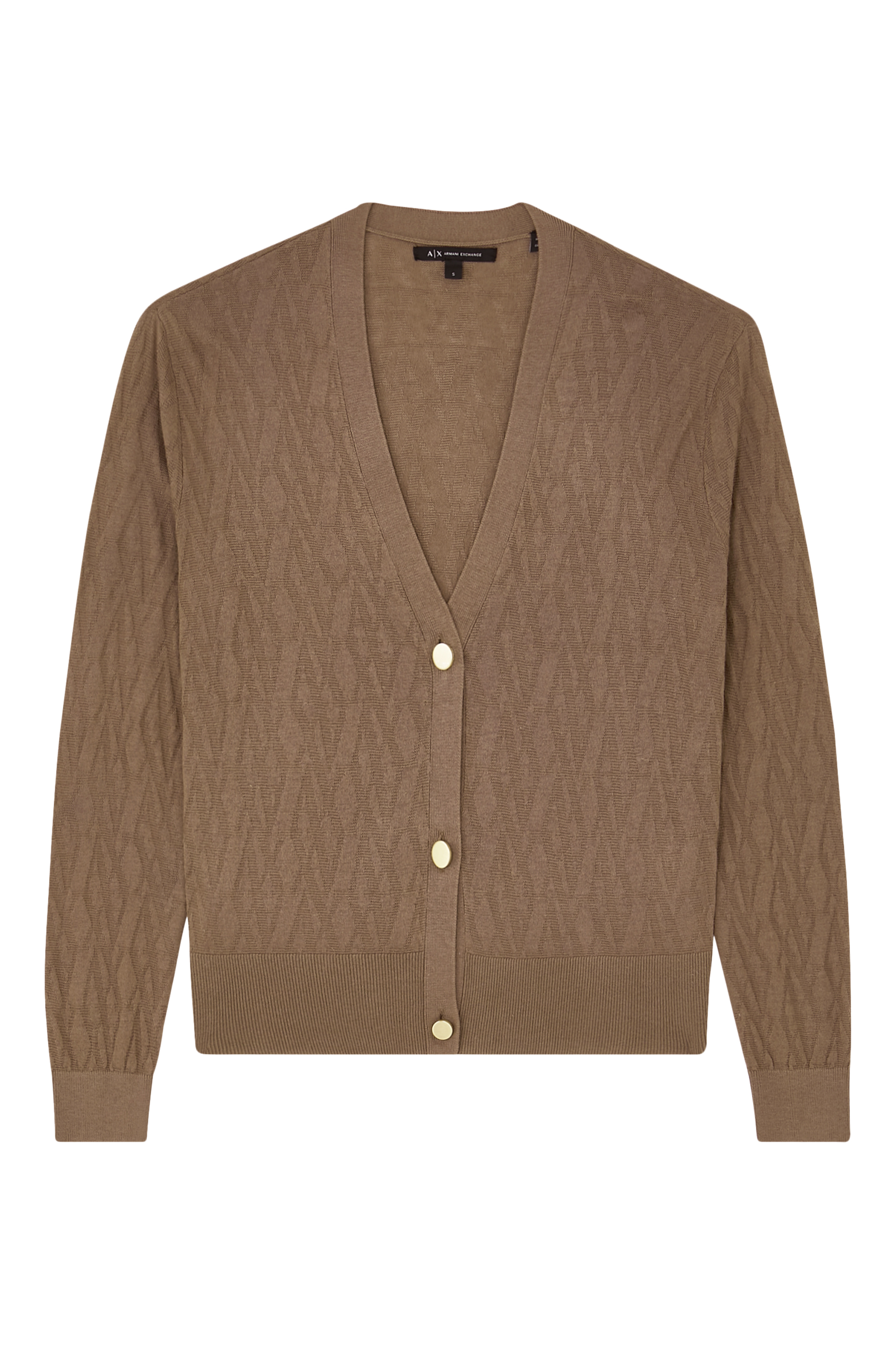 كارديجان بأزرار وحروف شعار الماركة