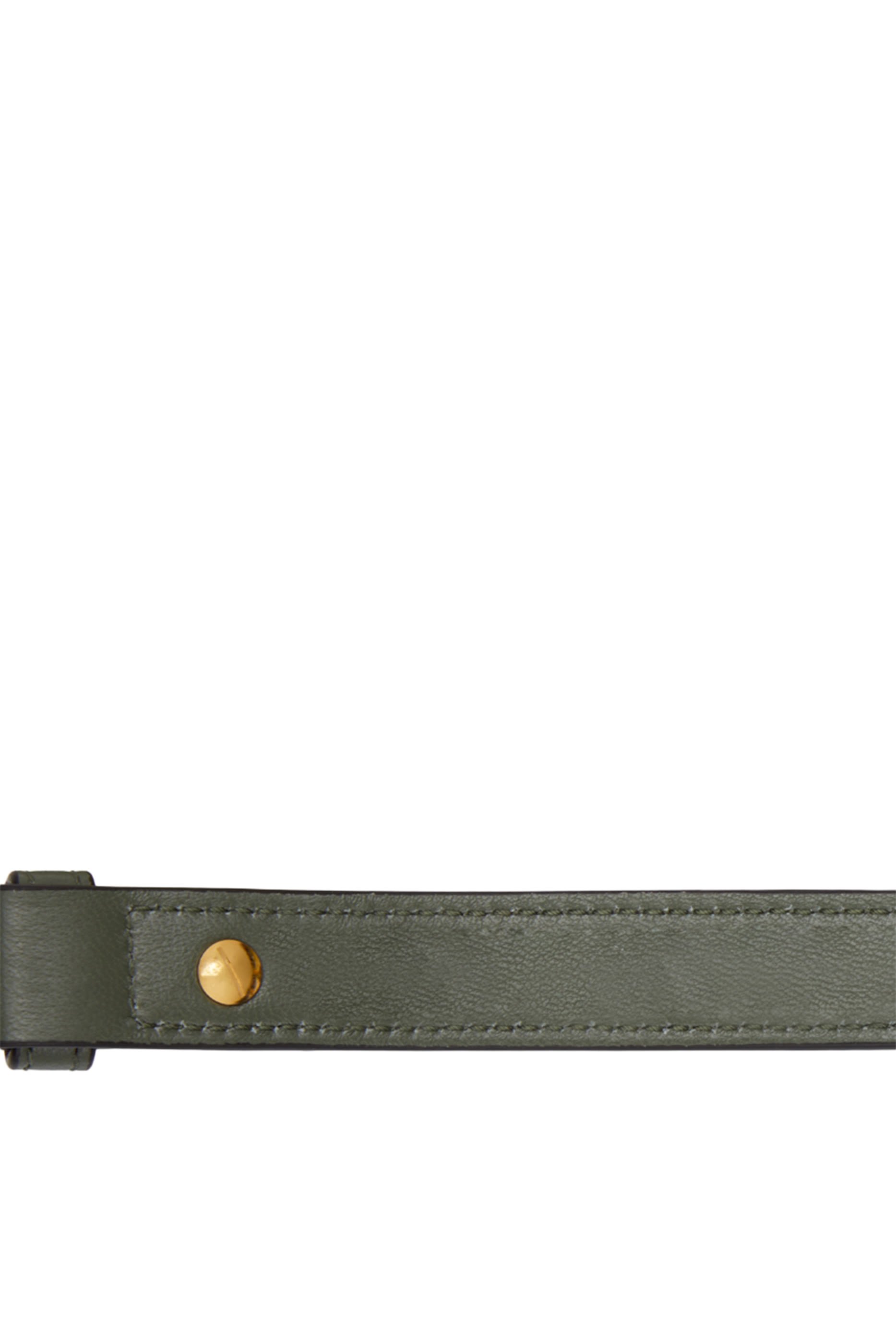 حقيبة كتف متوسطة بنصف حلية لجام الحصان