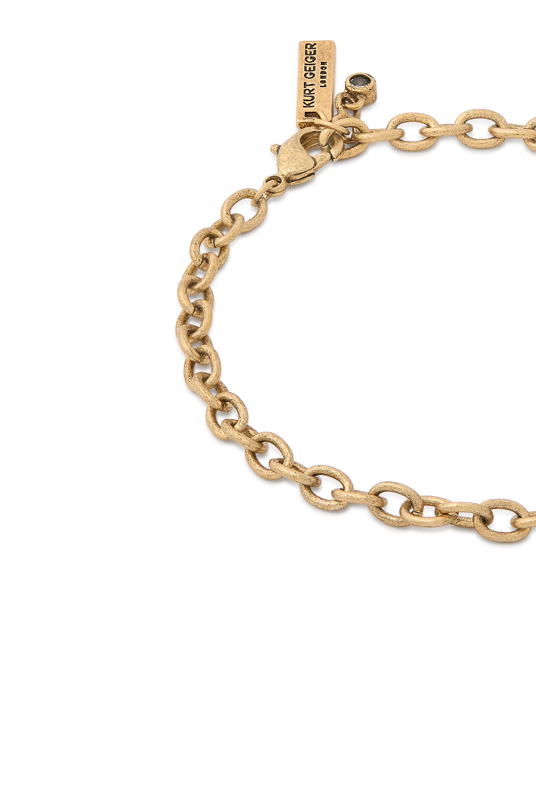 سوار بحلية بتصميم قلب مرصعة بالكريستال