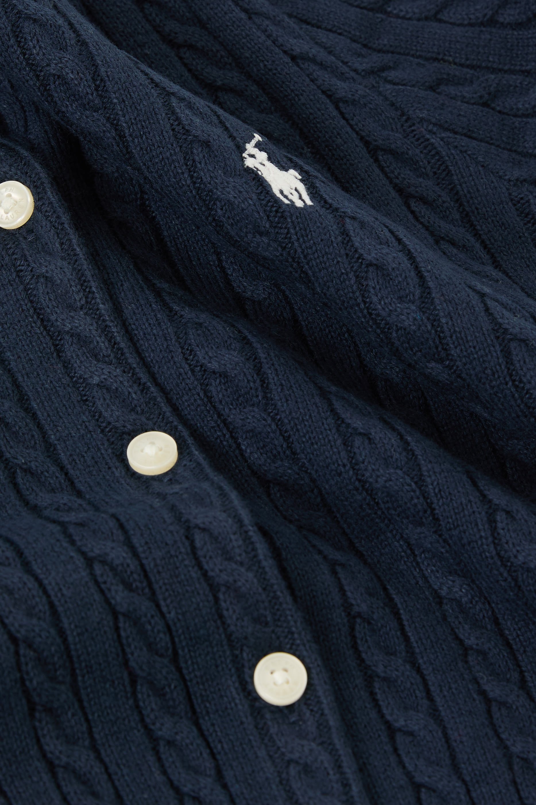 كارديغان قصير منسوج بغرزة الضفيرة للأطفال