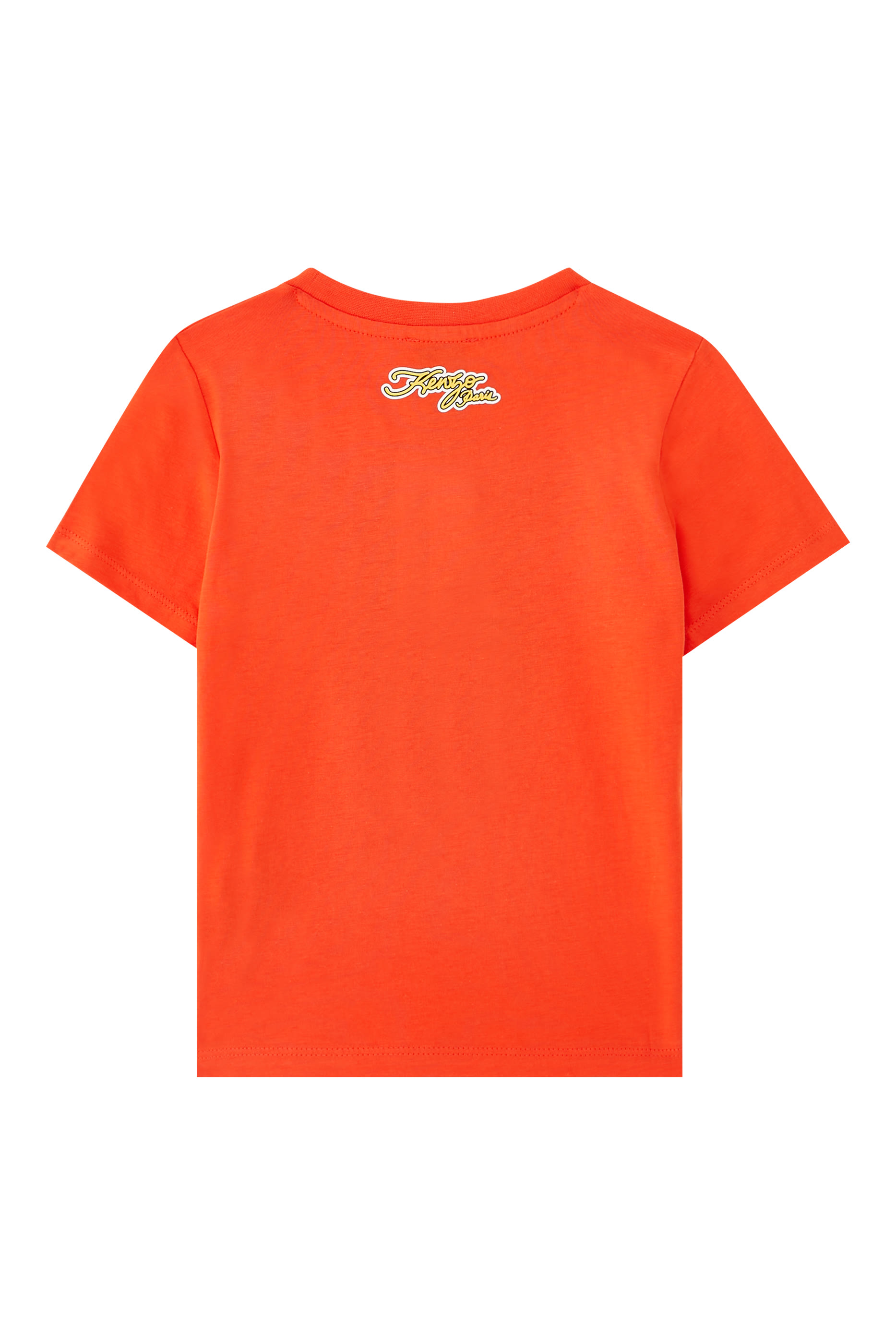 تيشيرت بطبعة شعار الماركة ونمر للأطفال