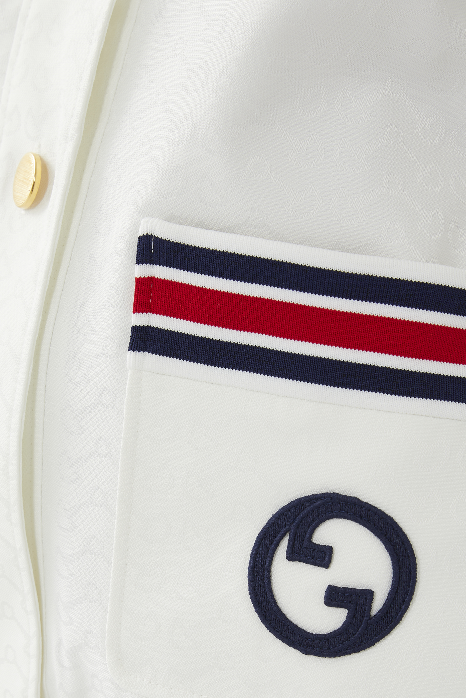 جاكيت قماش تقني مزين بشريط ويب