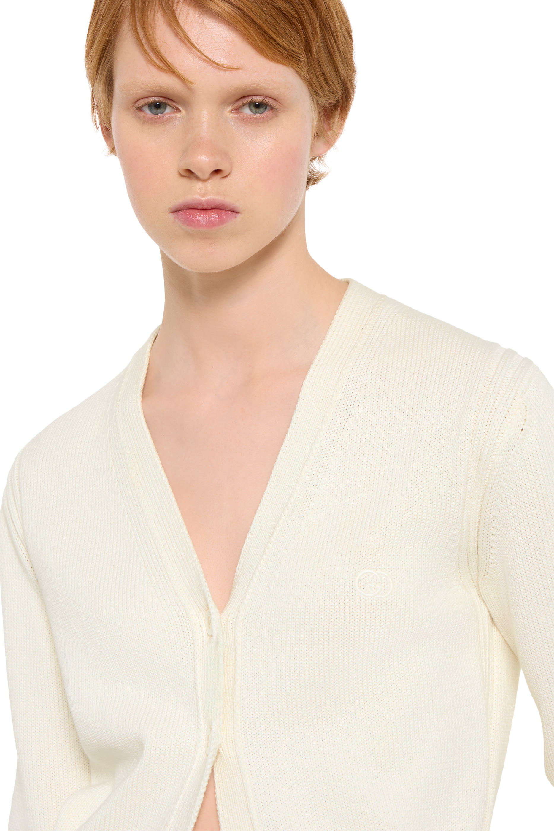 كارديغان مطرز قطن