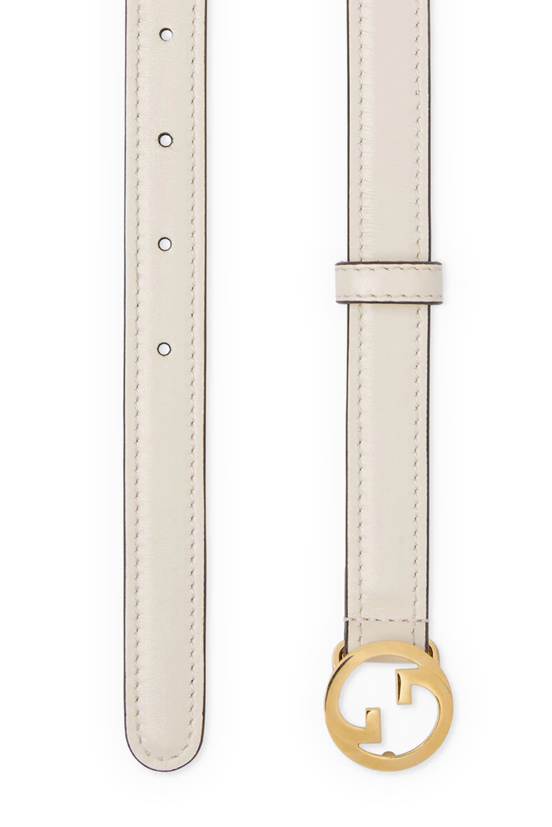 حزام بلوندي رفيع جلد