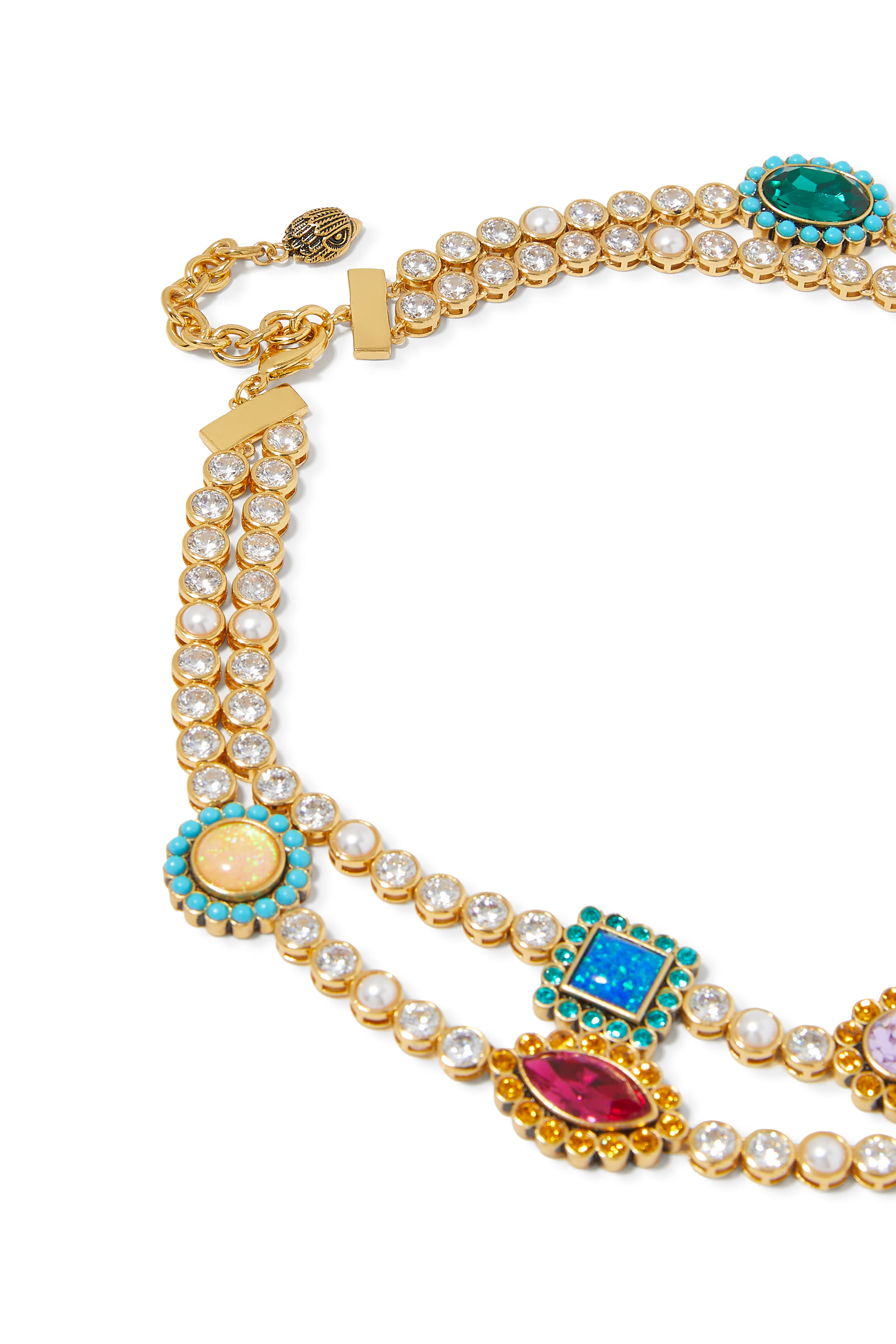 قلادة ريجنسي مرصعة بأحجار كريمة