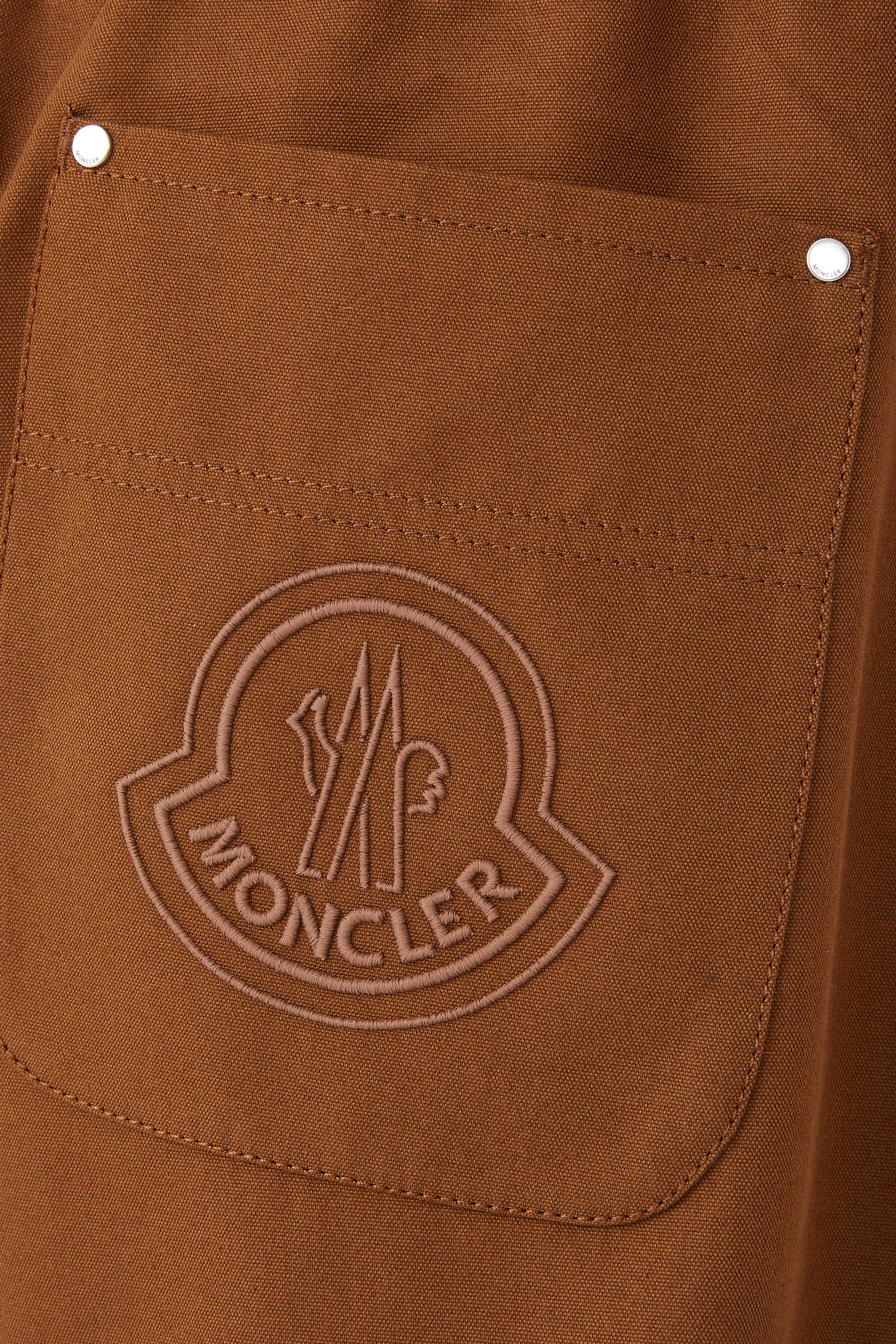 بنطال رياضي بتطريز شعار الماركة قطن