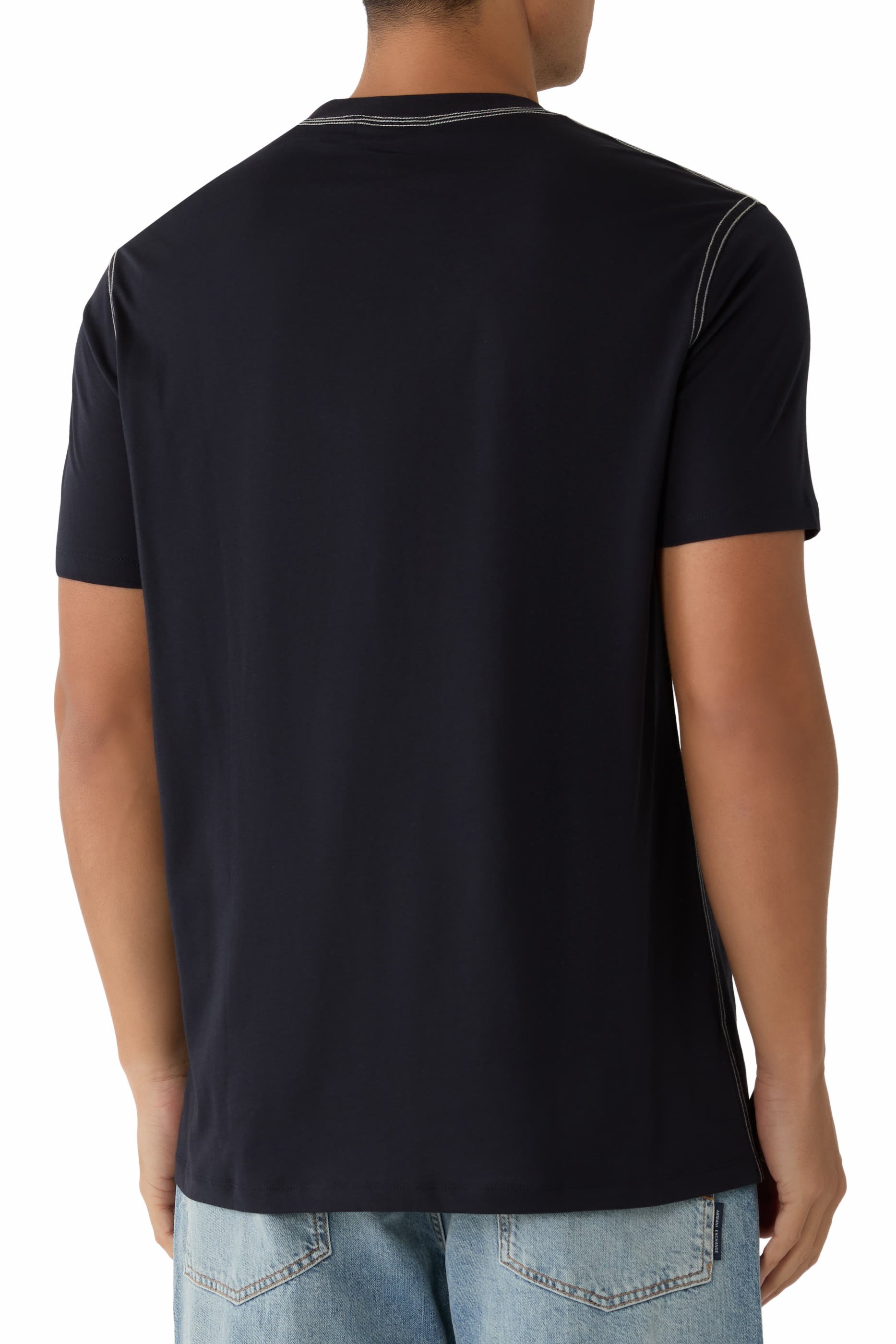 تيشيرت بشعار الماركة قطن جيرسيه