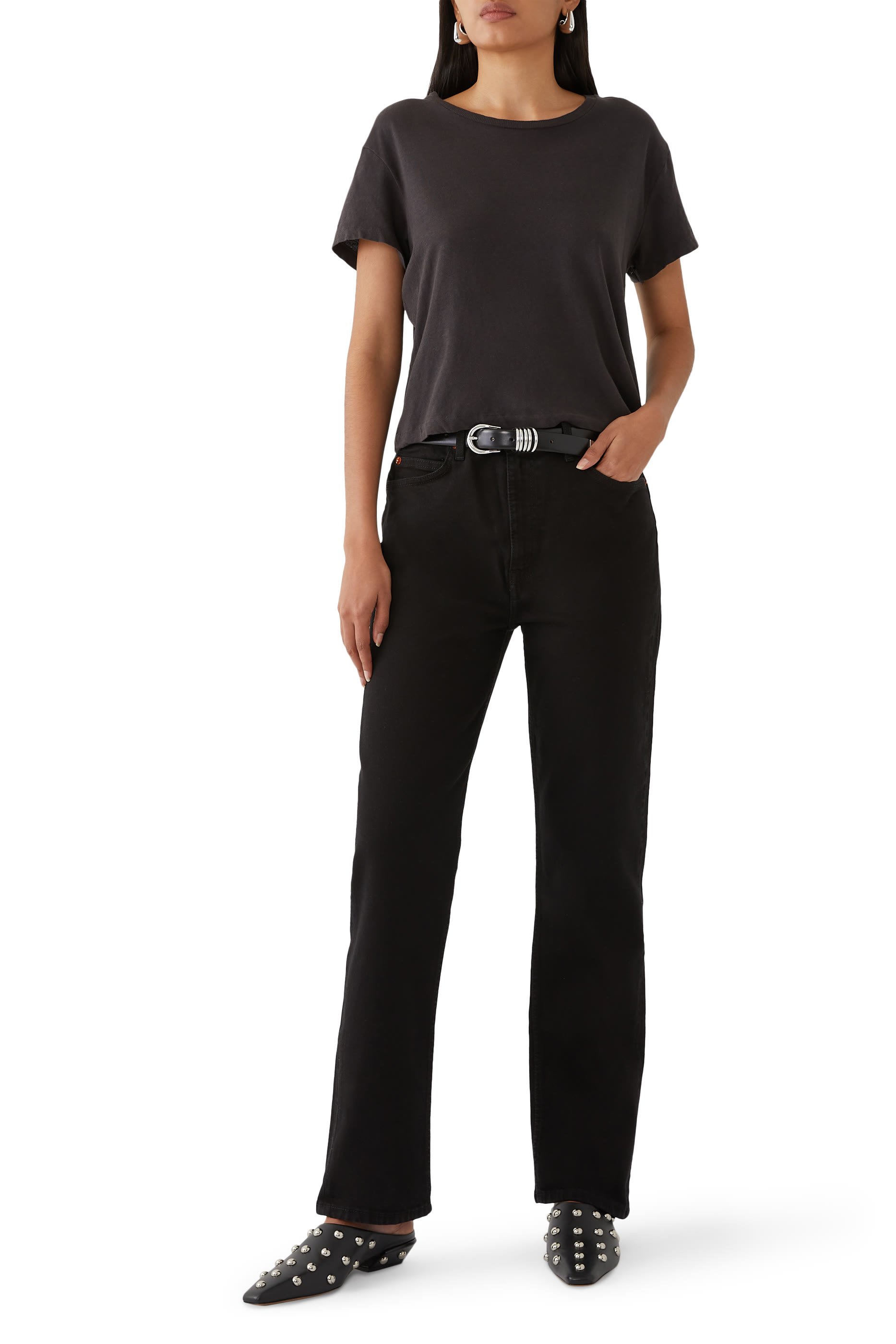 تيشيرت هانز فيفتيز بقصة مربعة