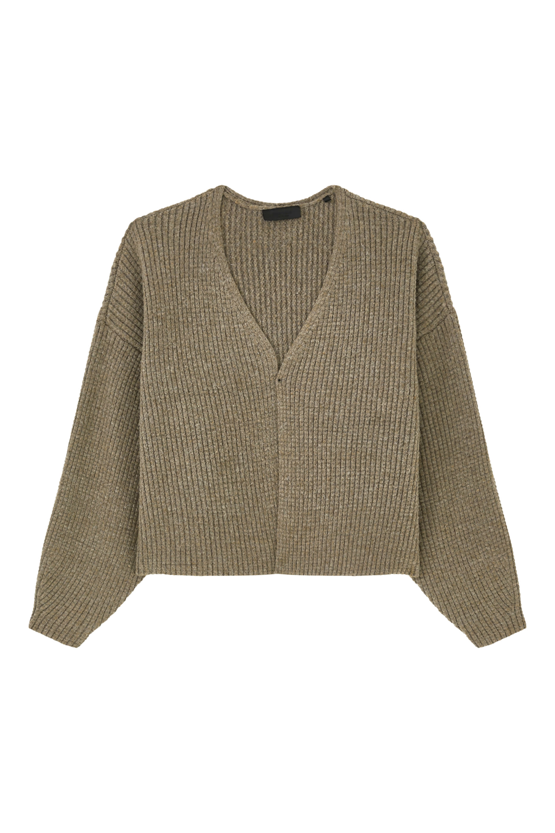 كارديغان نسيج متشابك ثقيل