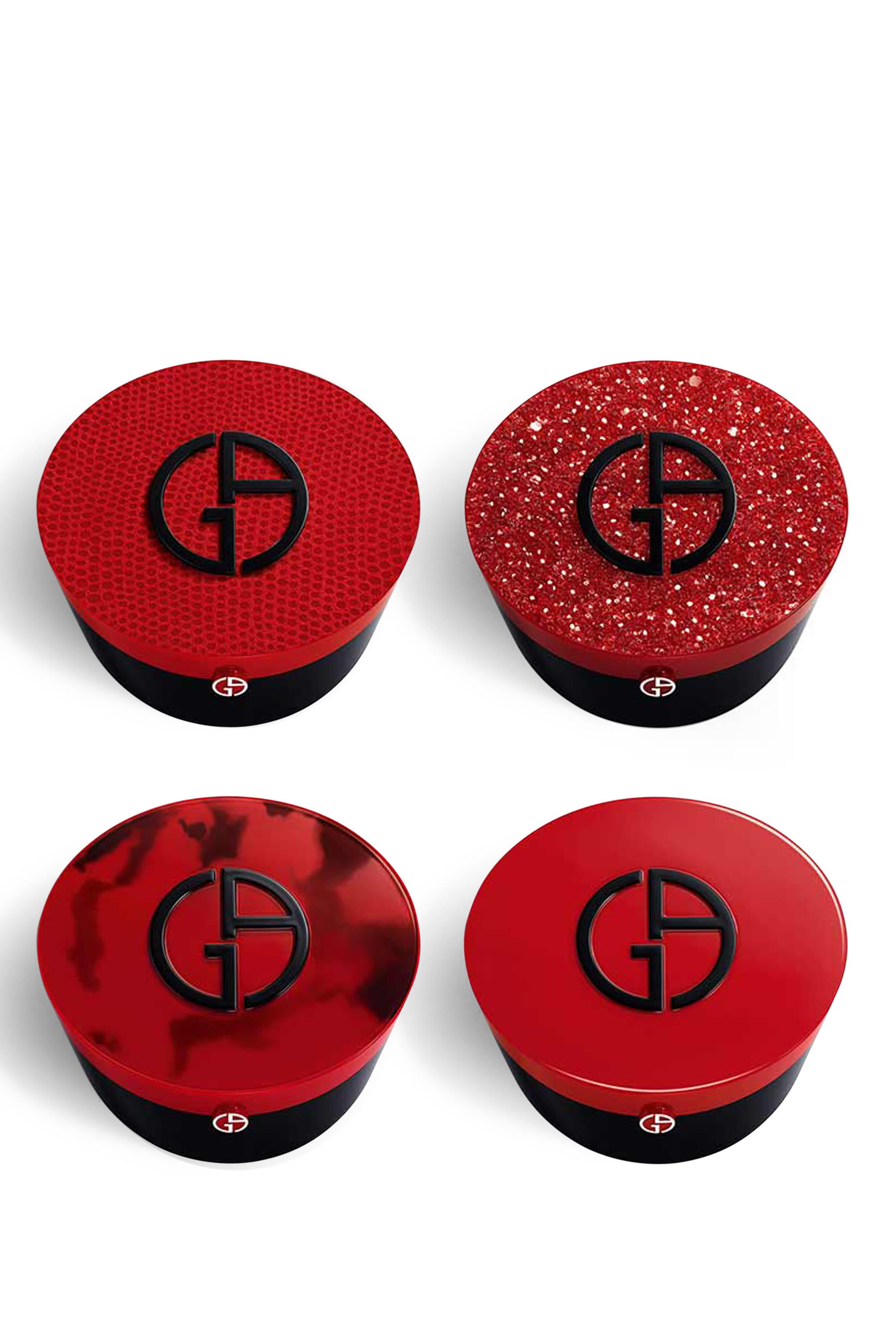 علبة كريم أساس بإسفنجة قابلة لإعادة الملء ماي ارماني تو جو أحمر لامع