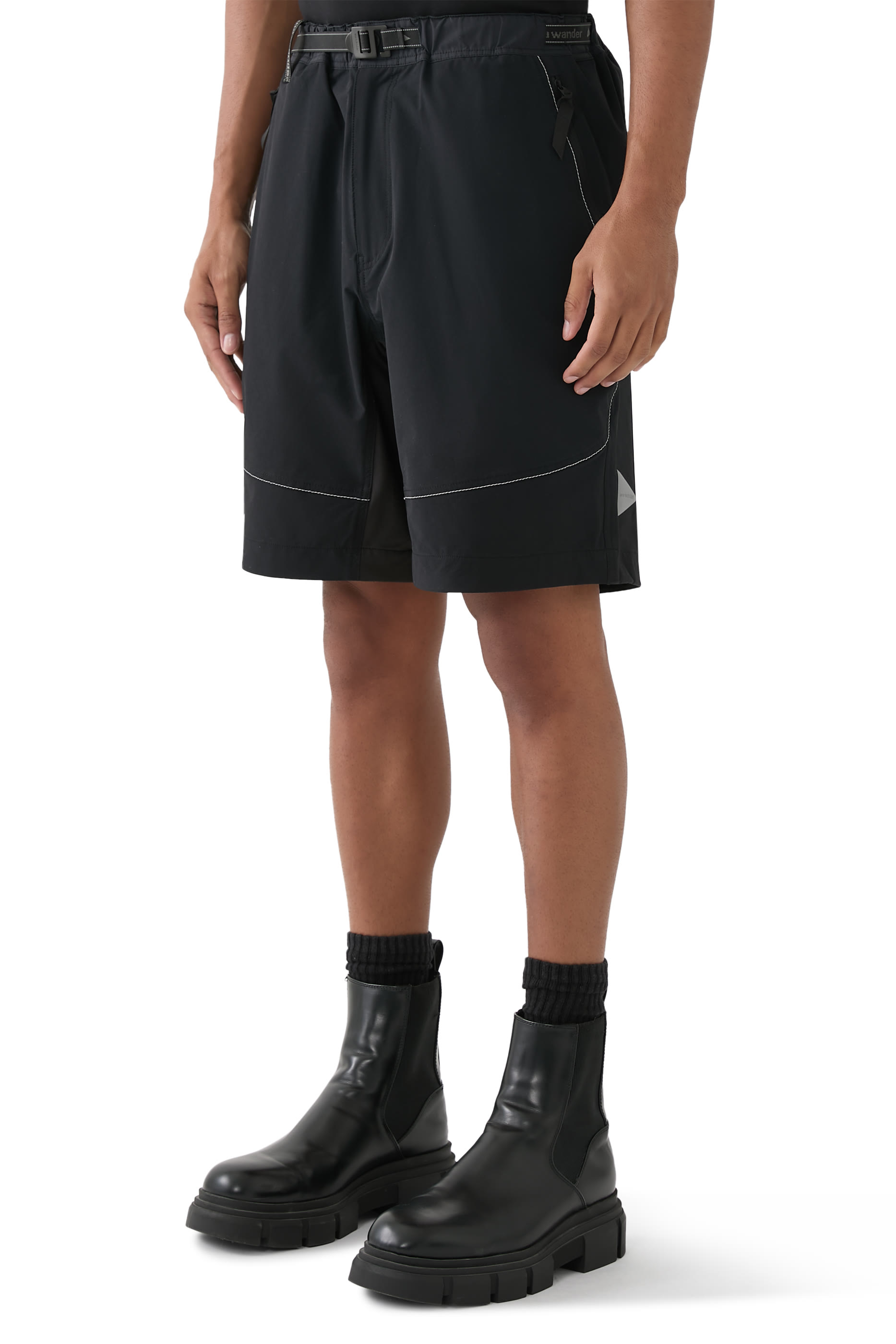 طقم شورت تريك بتصميم بنطال، 3 قطع