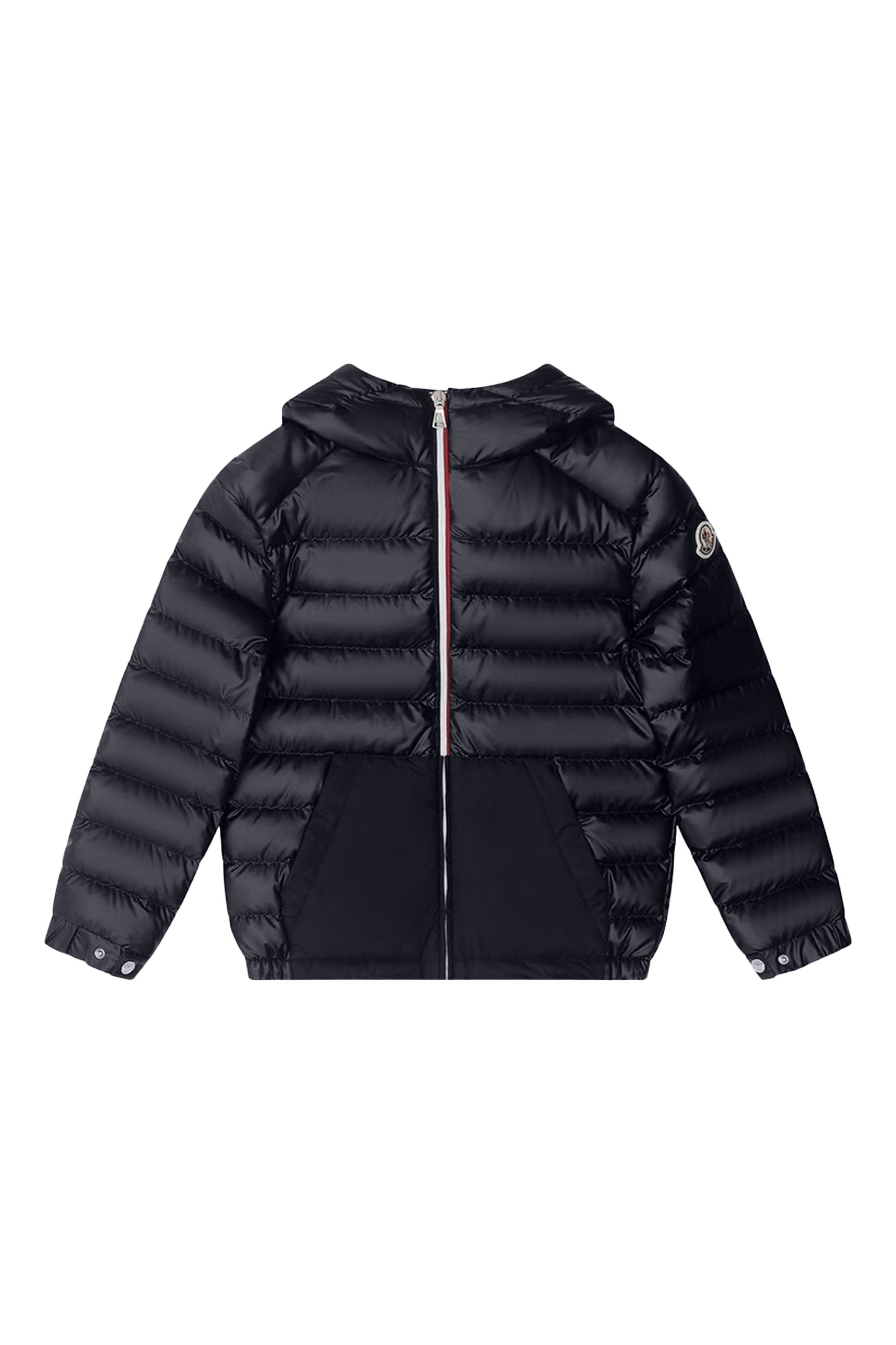 جاكيت ماسيراو بغطاء رأس وتصميم مبطن بالزغب للأطفال