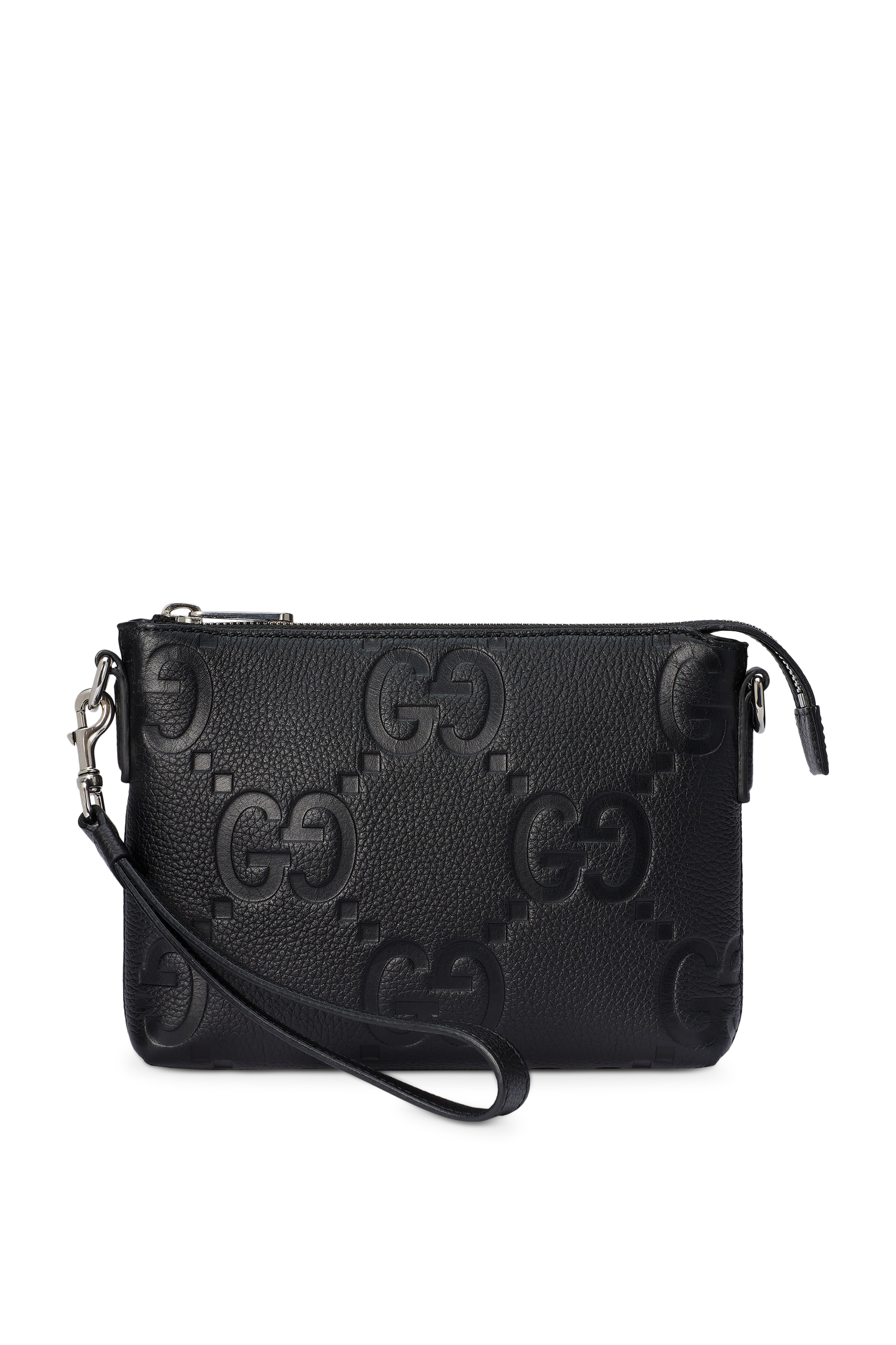 حقيبة مسنجر صغيرة بنقشة حرفي شعار الماركة بحجم كبير