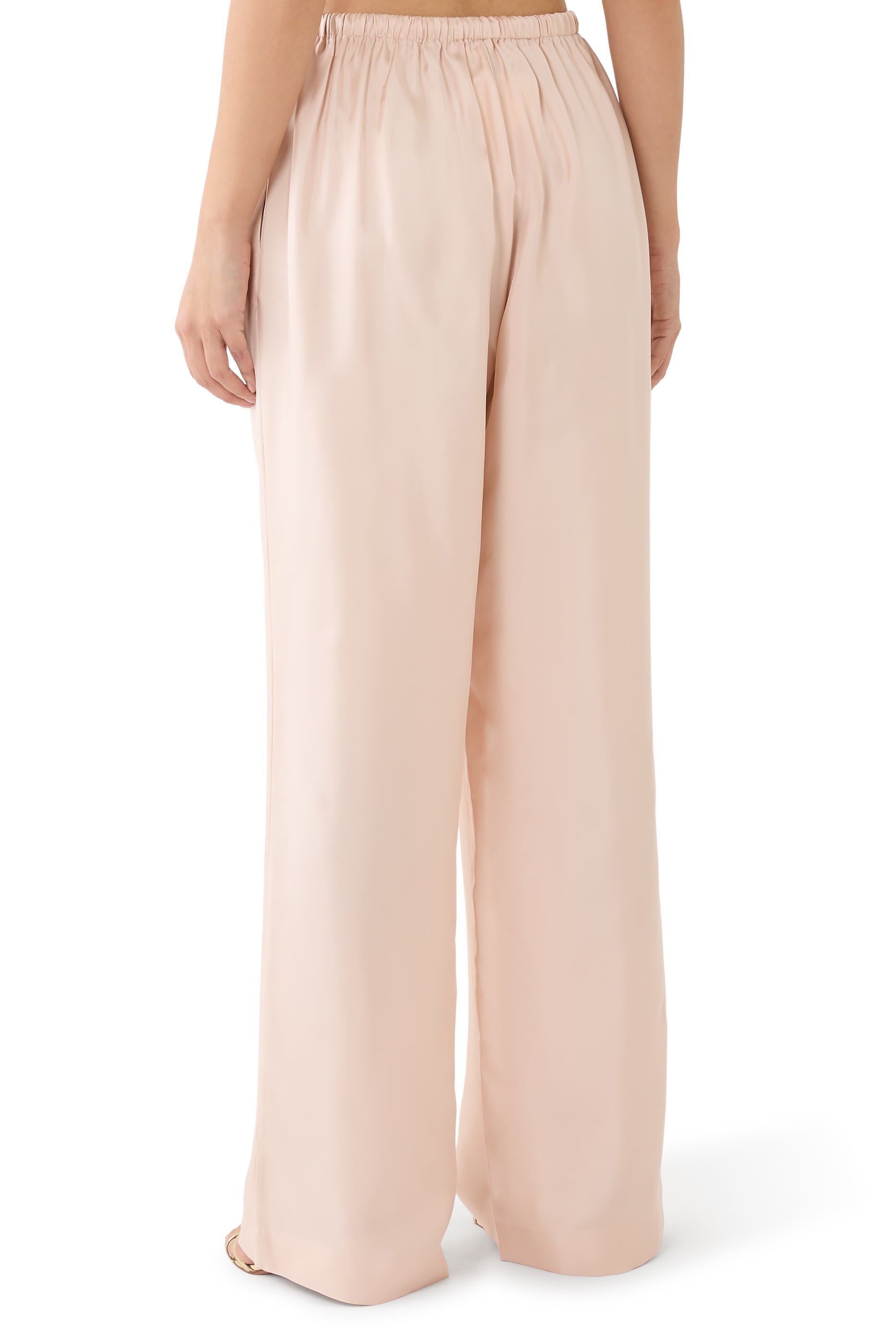 Relaxed Silk Trousers 