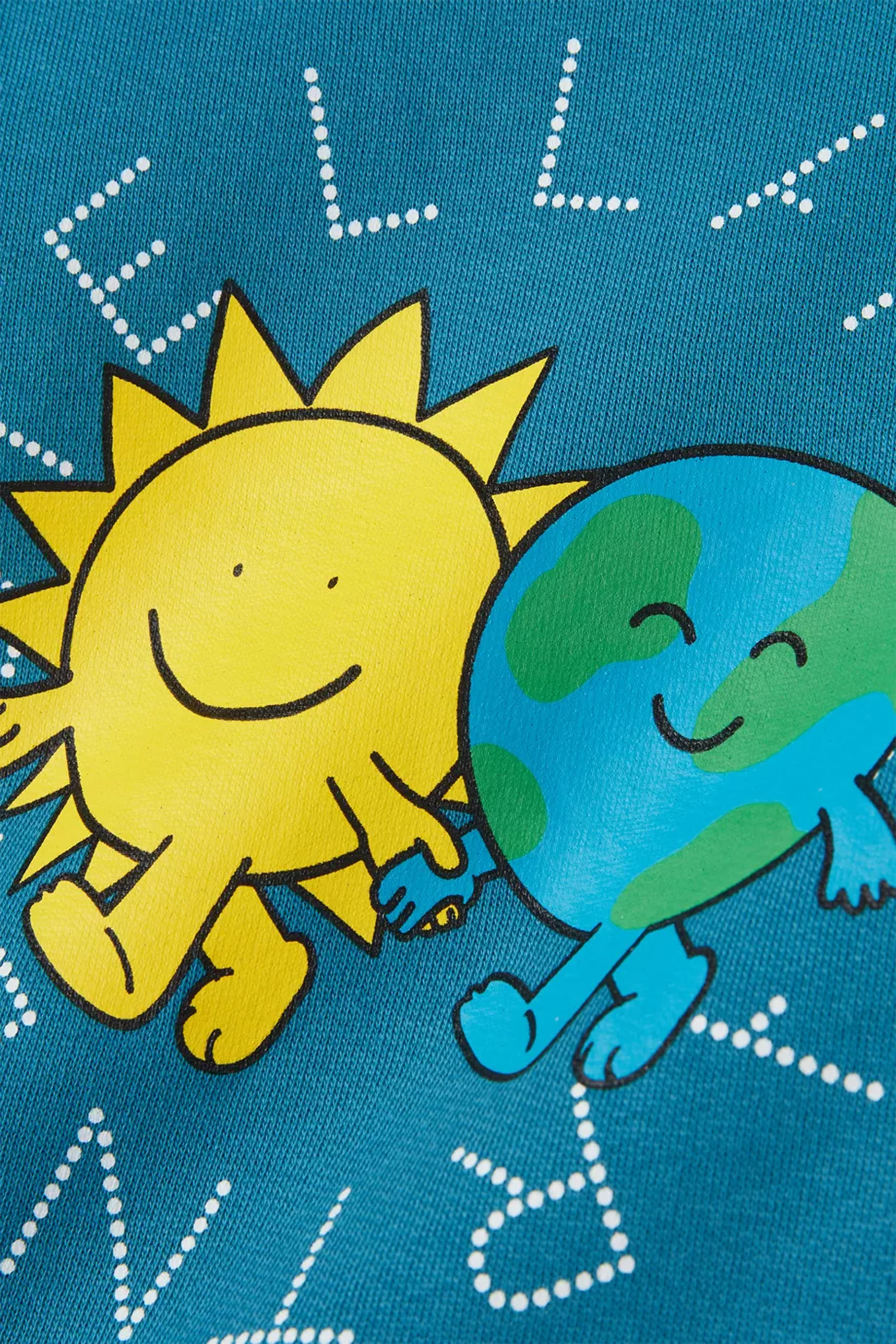 سويت شيرت بطبعة إيرث فريندس غرافيكية للاطفال