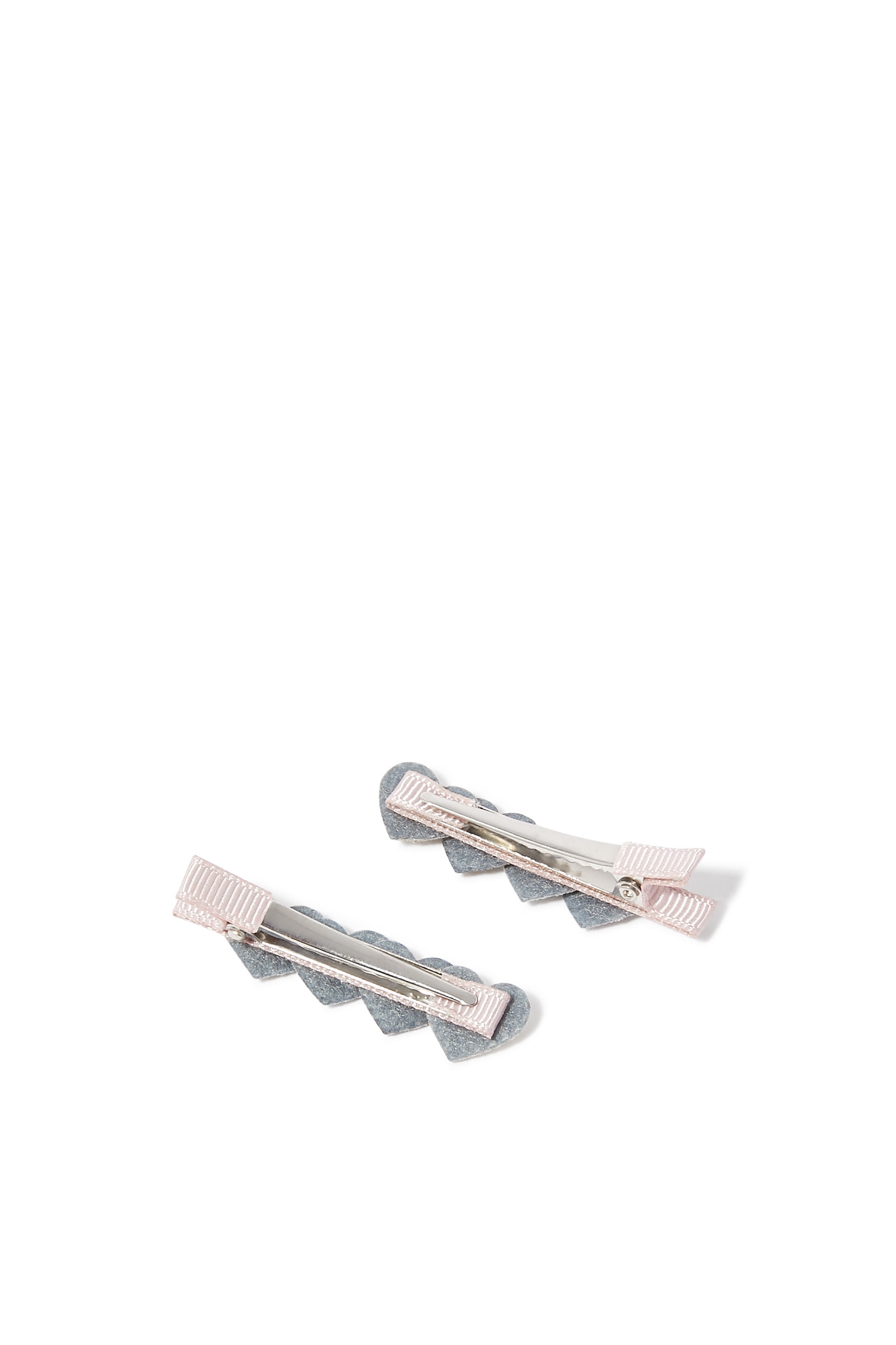 مشابك شعر مزين بقلوب للأطفال