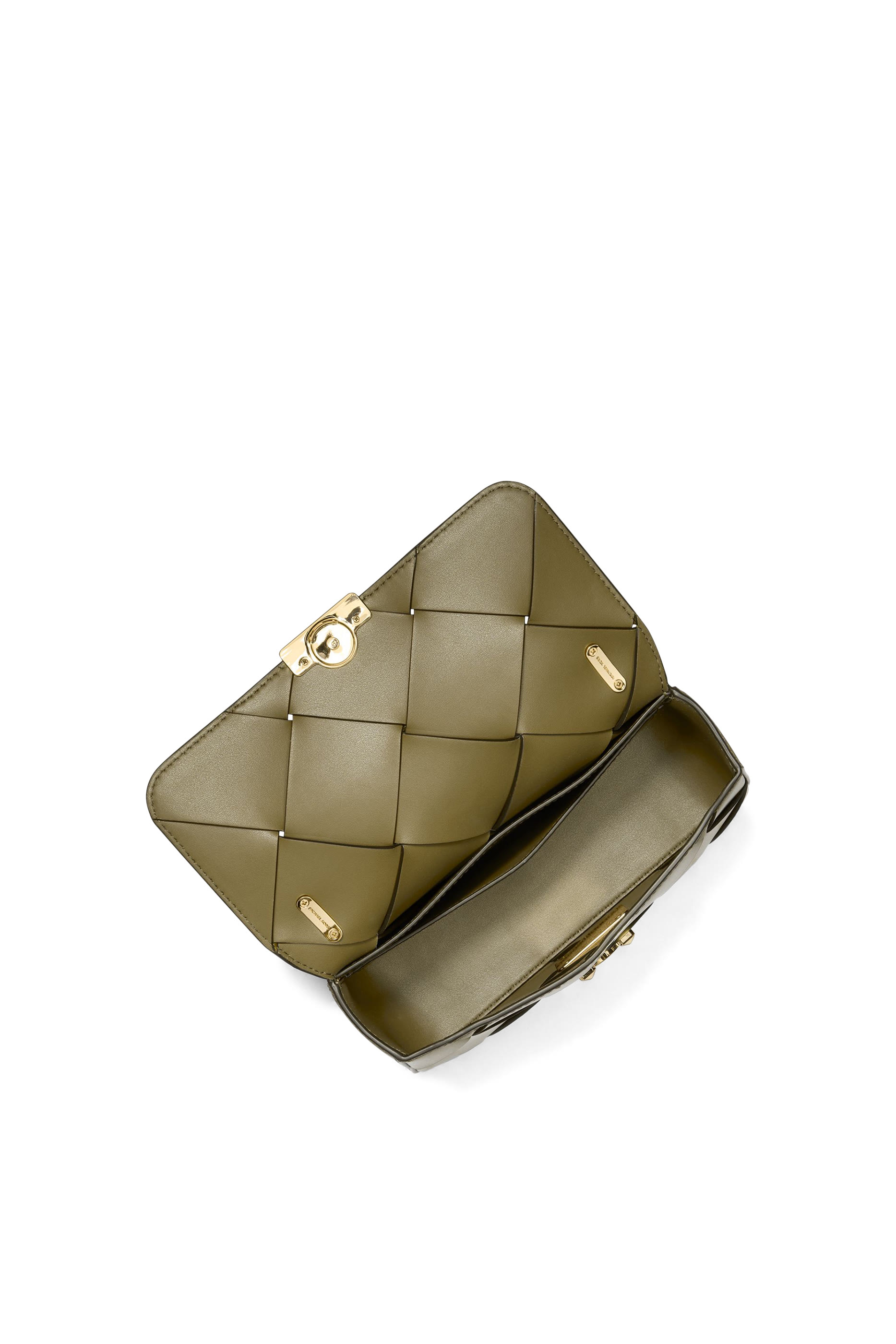 حقيبة كتف تريبيكا صغيرة جلد مجدول