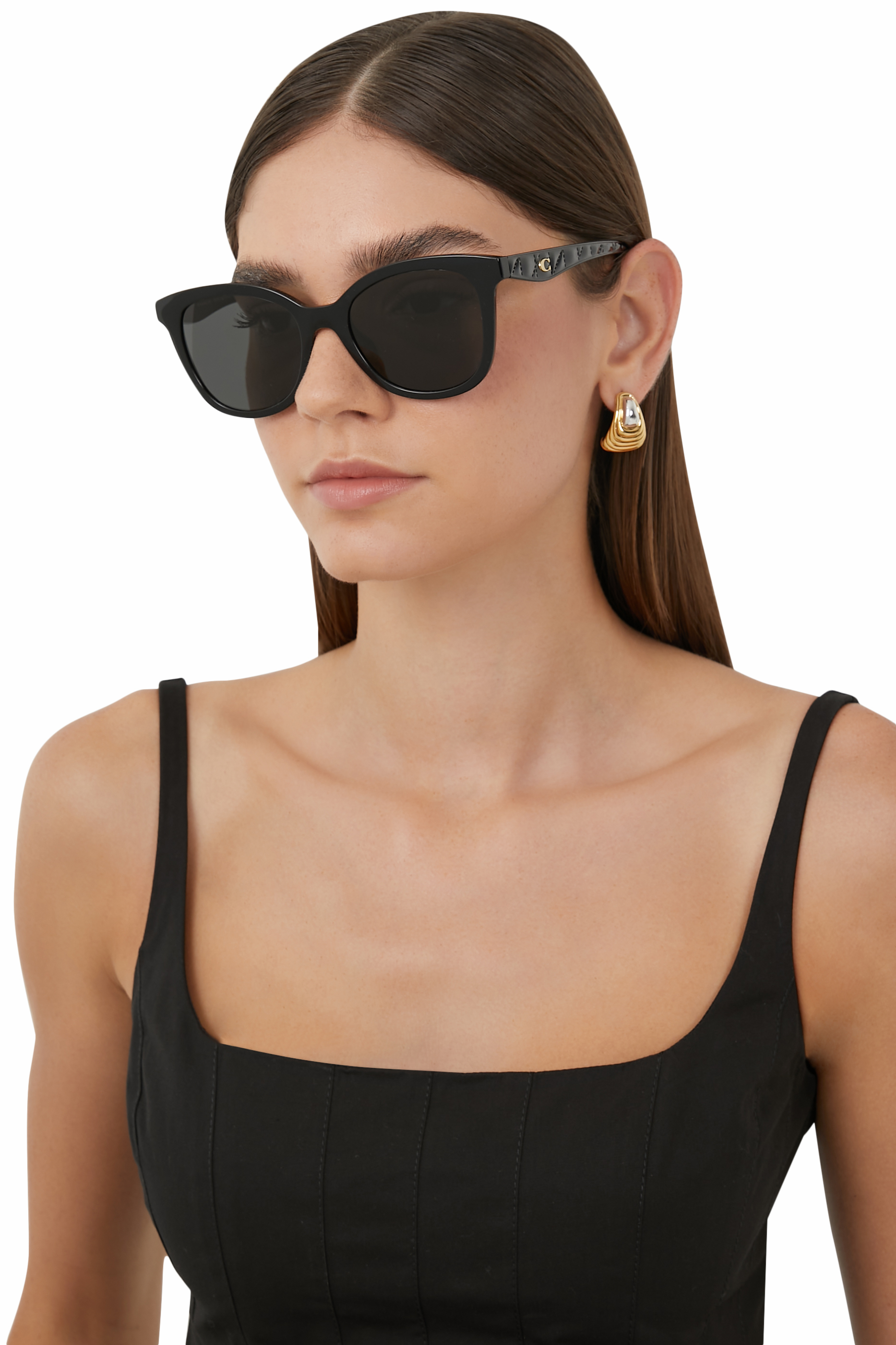 نظارة شمسية تابي بتفاصيل مبطنة وإطار دائري