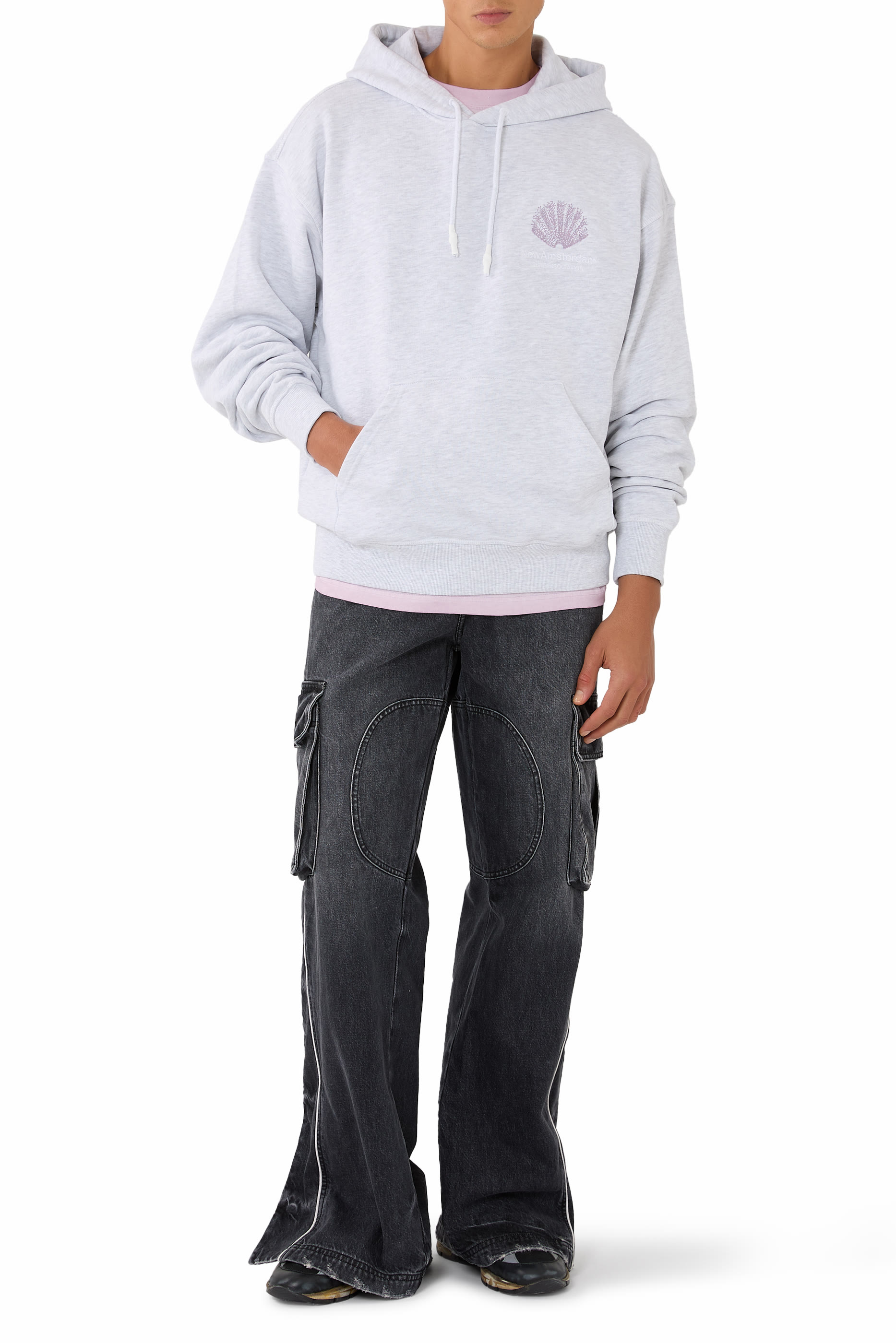 هودي بشعار الماركة بطلاء بخاخ