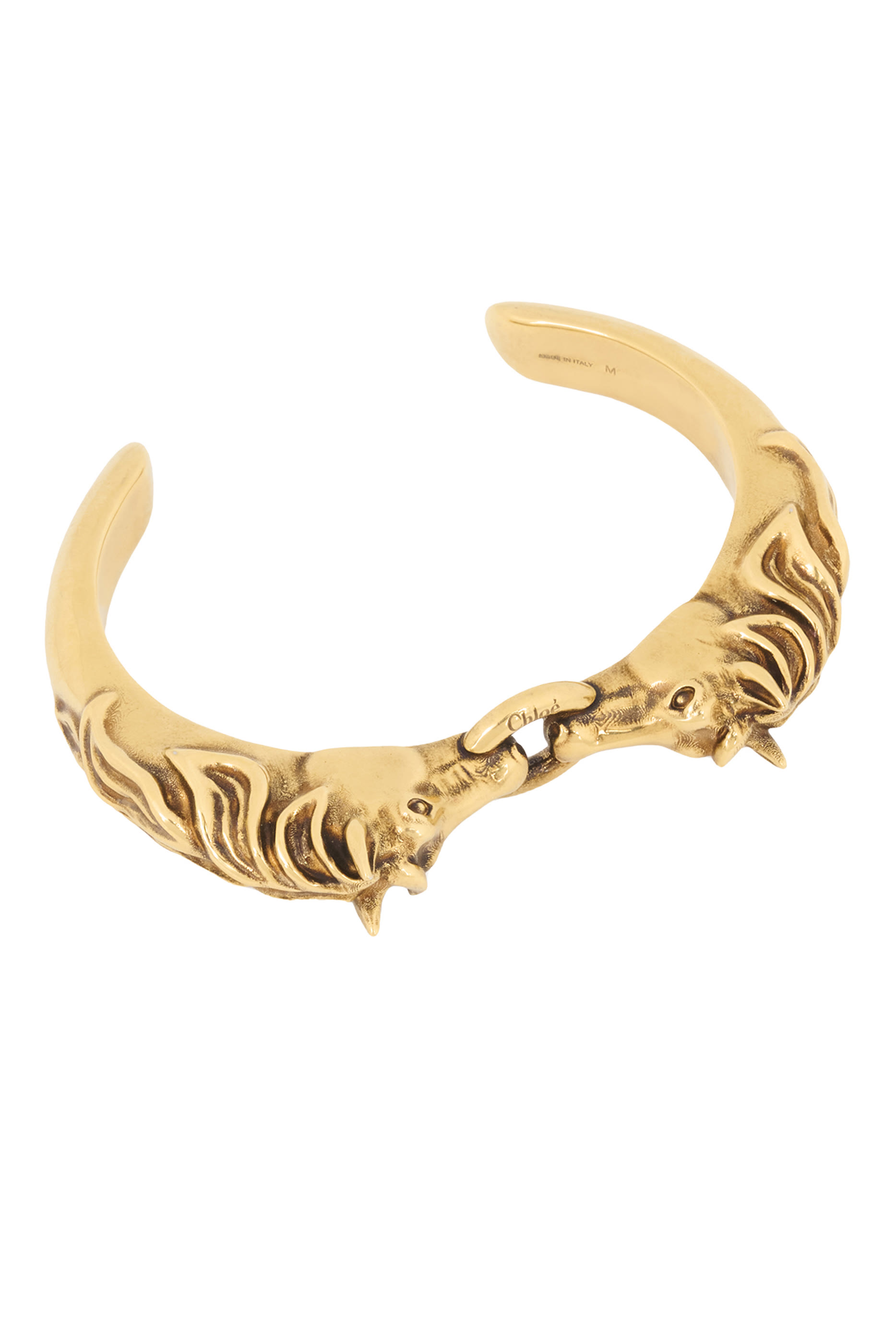 سوار مفتوح بحلقة وتفاصيل بتصميم حصان