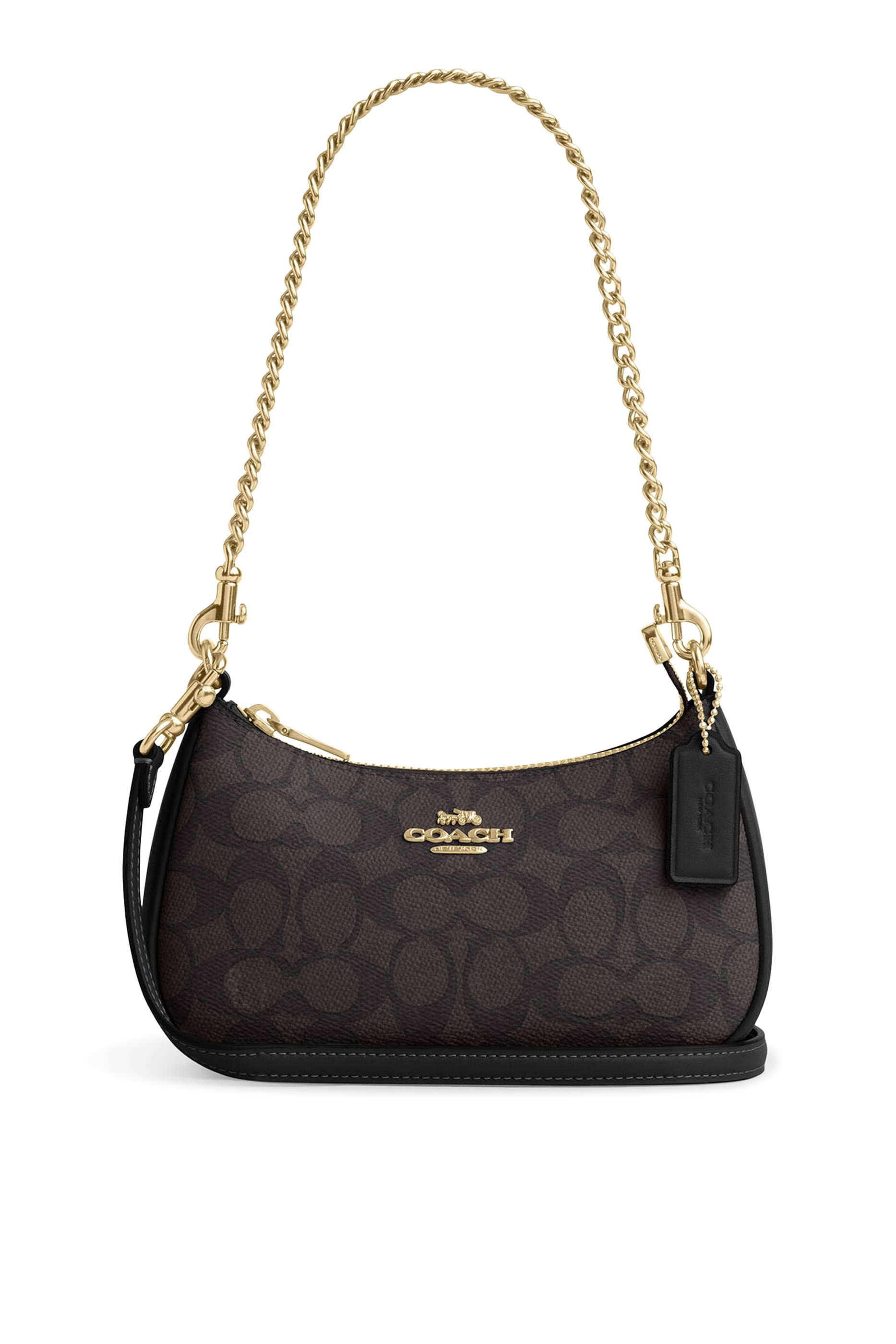 حقيبة كروس بودي تيري صغيرة قماش قنب محفور بشعار الماركة