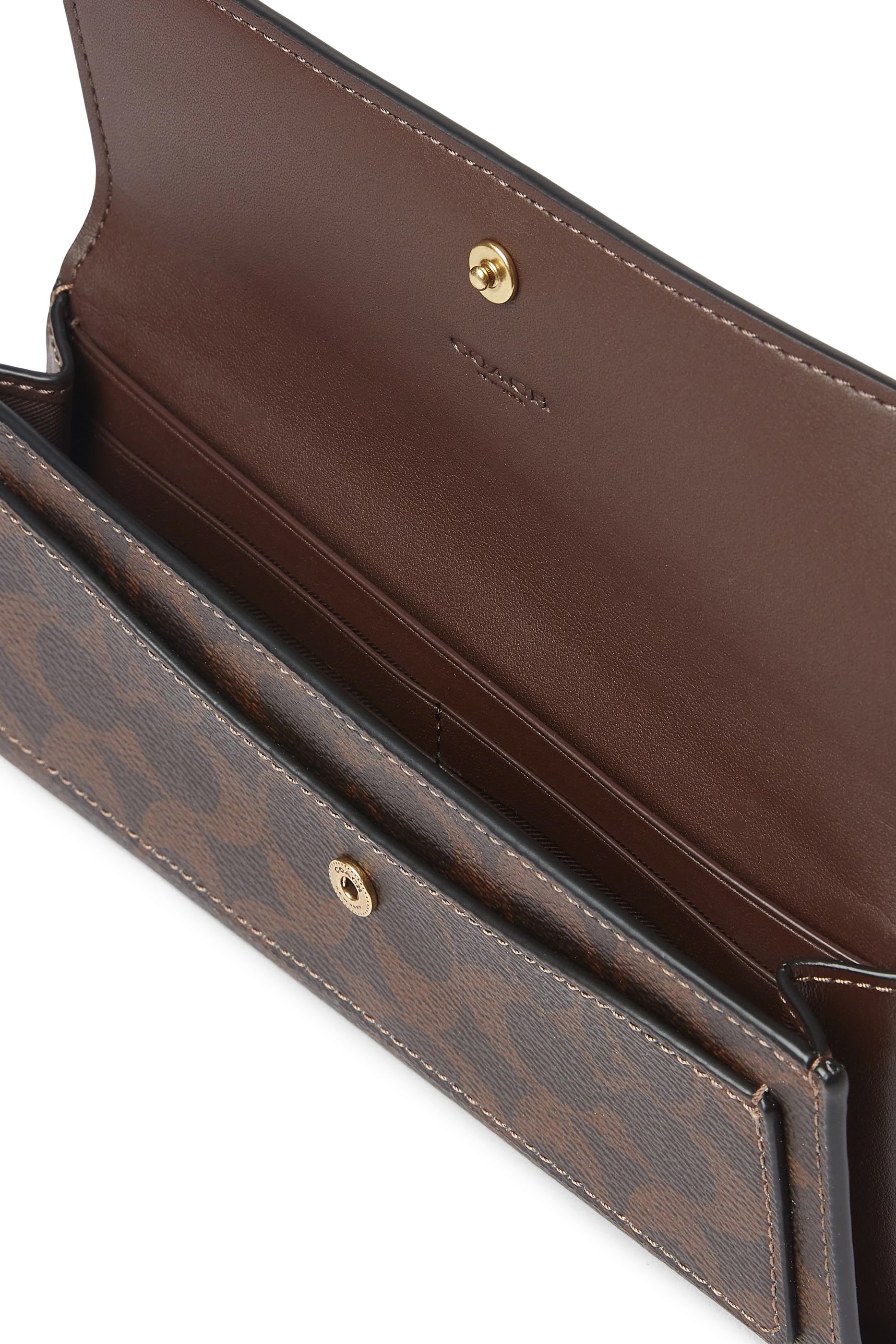 محفظة ايسنشال مستطيلة قماش قنب بشعار الماركة