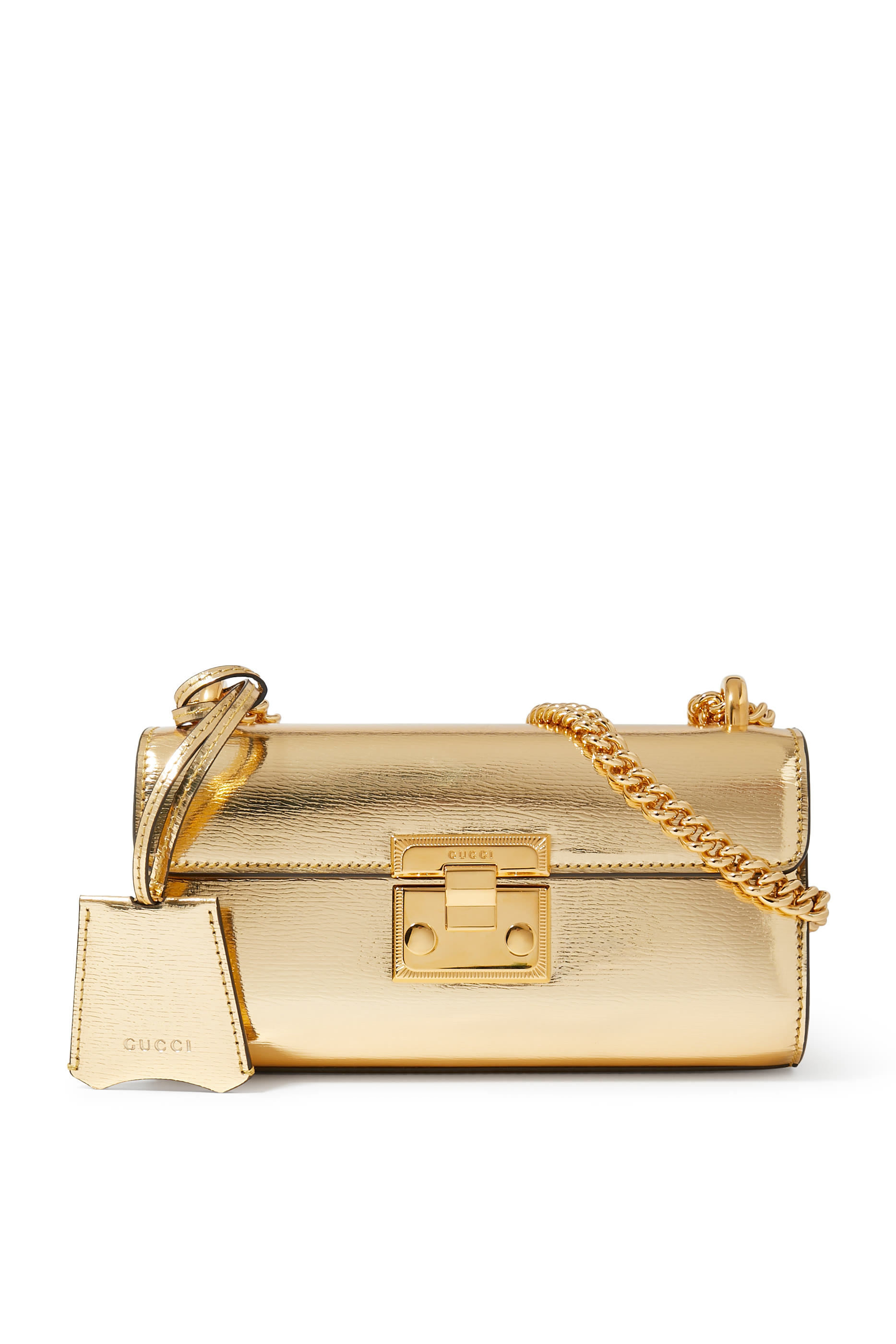 حقيبة كتف صغيرة بقفل