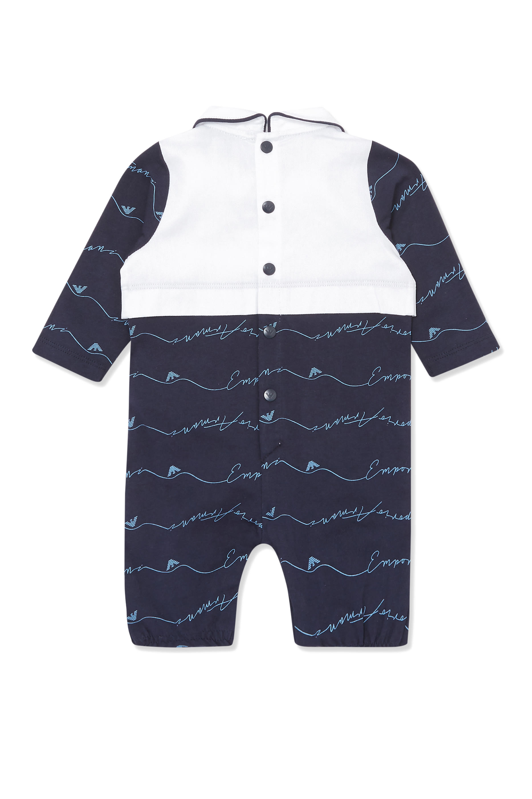 جمبسوت بتصميم فيست وعبارة My First Armani 