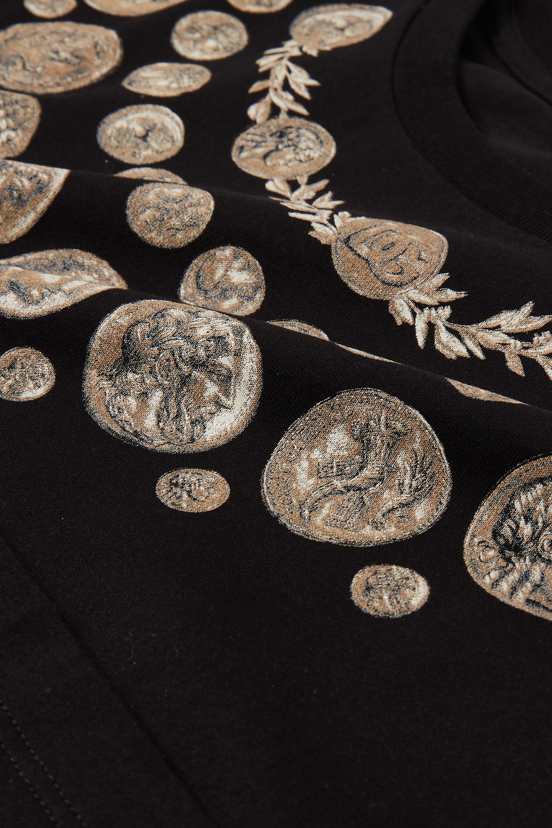 تيشيرت بطبعات عملة رومانية قطن للأطفال