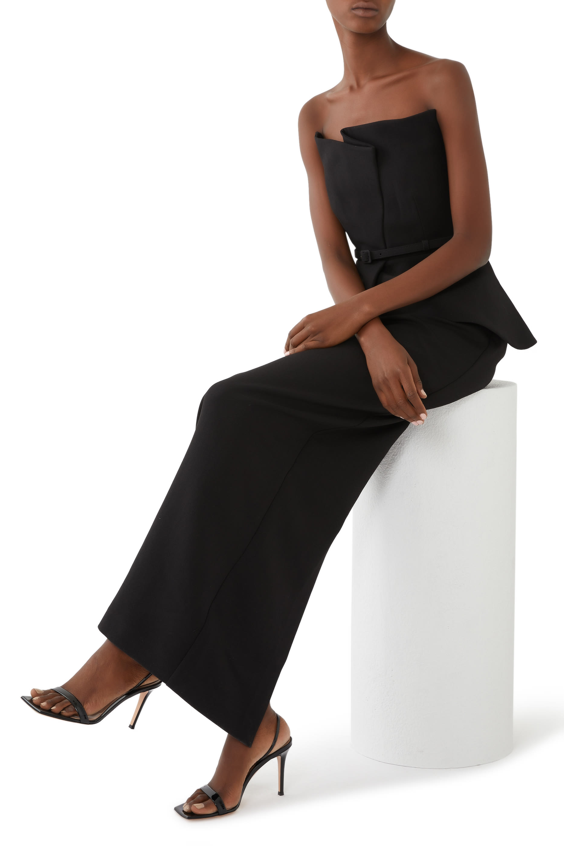 صندل ريبون 85 بكعب رفيع