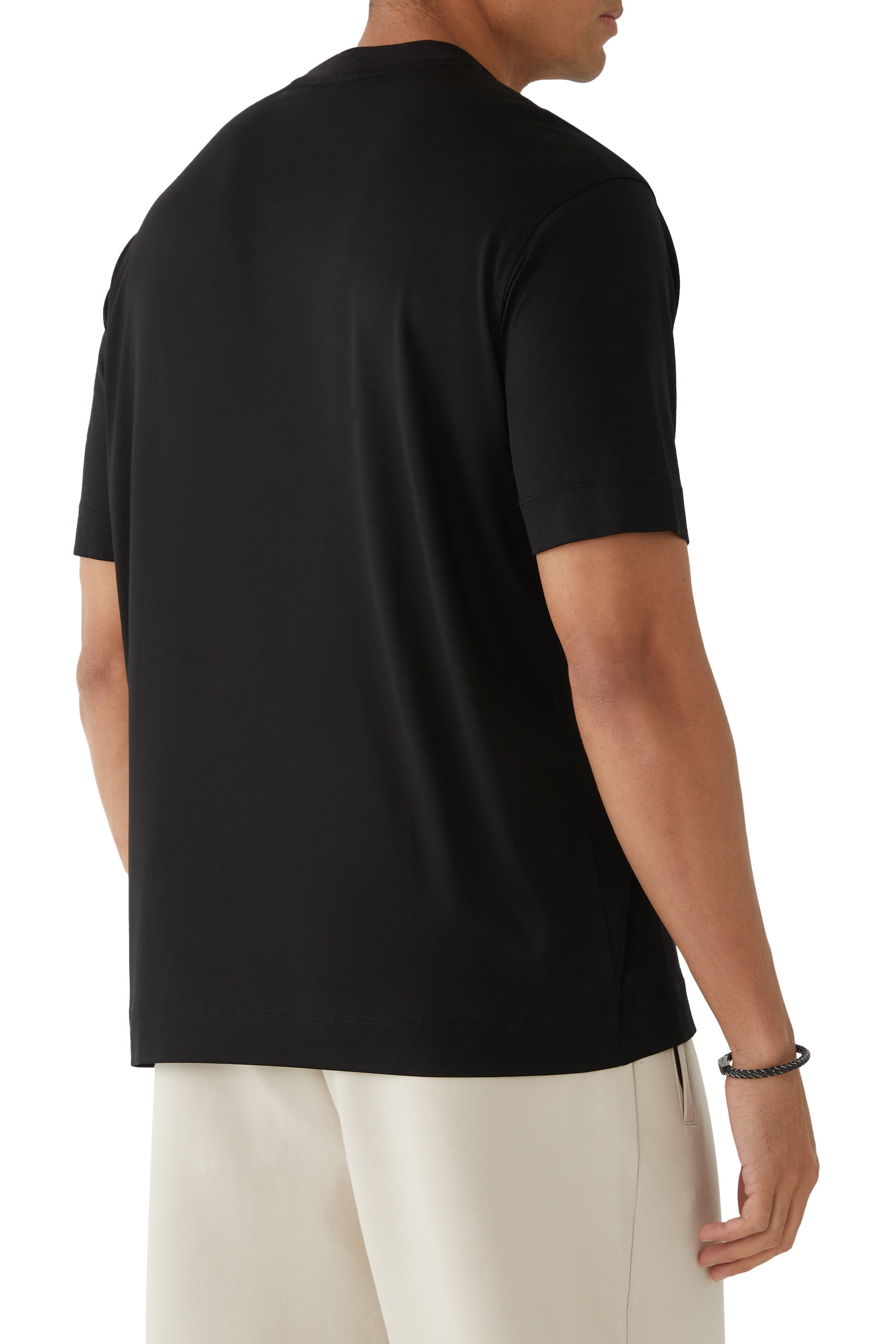 تيشيرت بشعار الماركة قطن