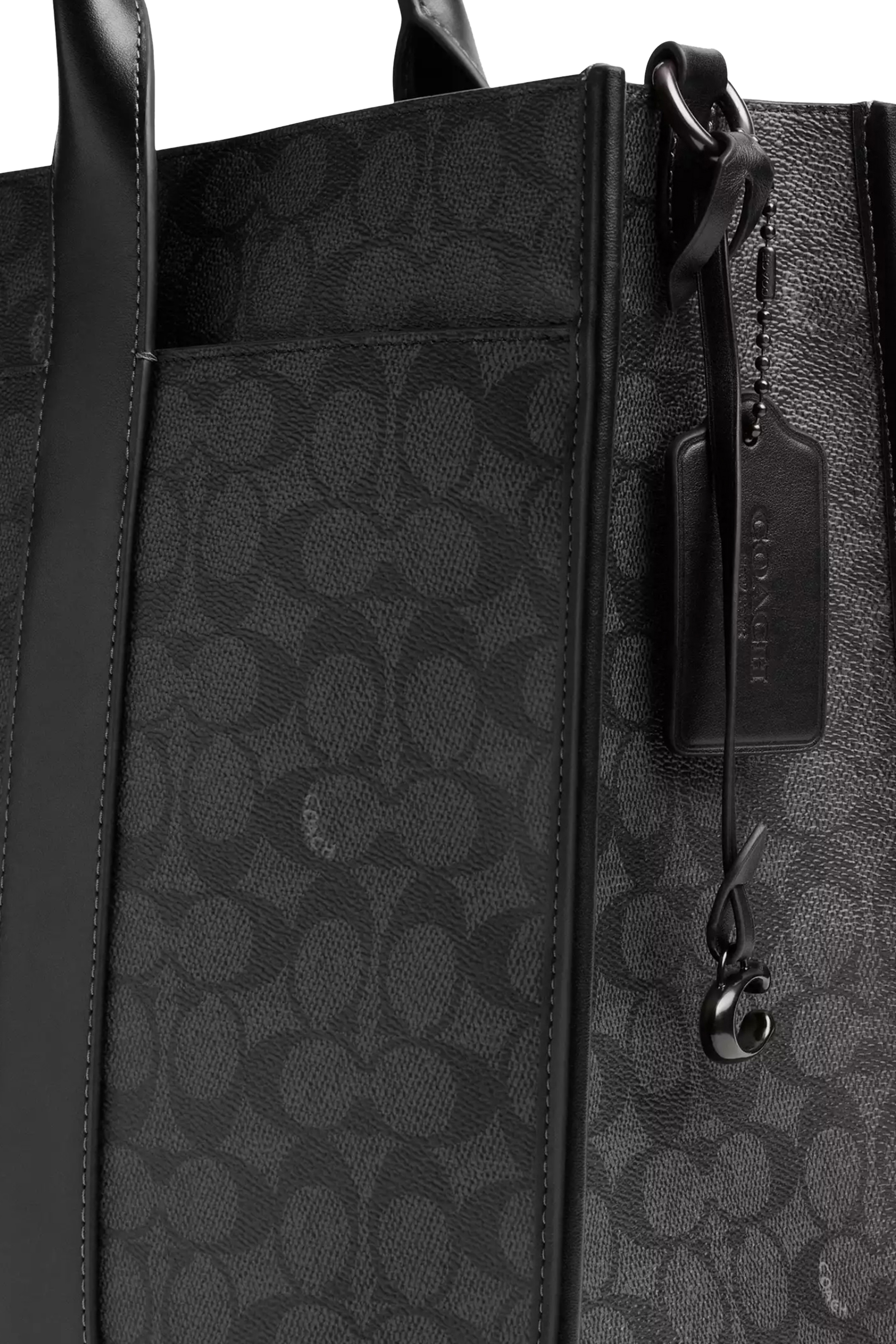 حقيبة يد ويسلي قماش قنب محفور بشعار الماركة