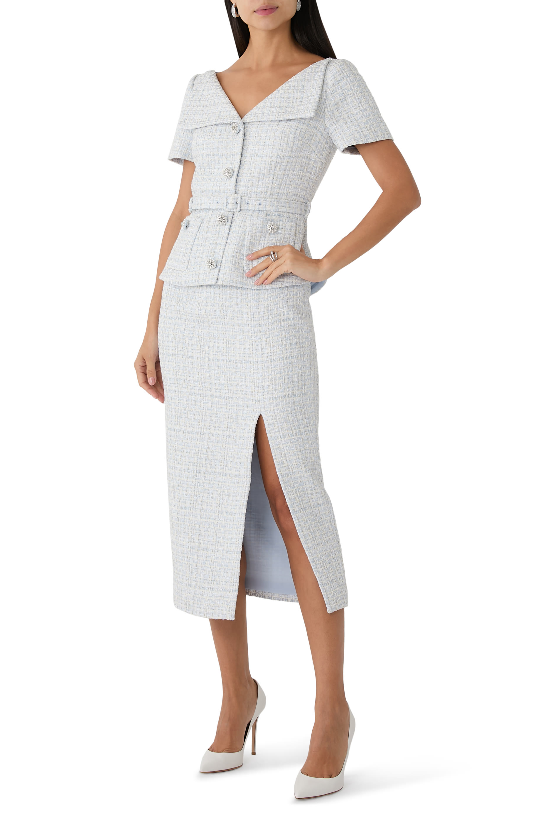 فستان متوسط الطول بوكليه