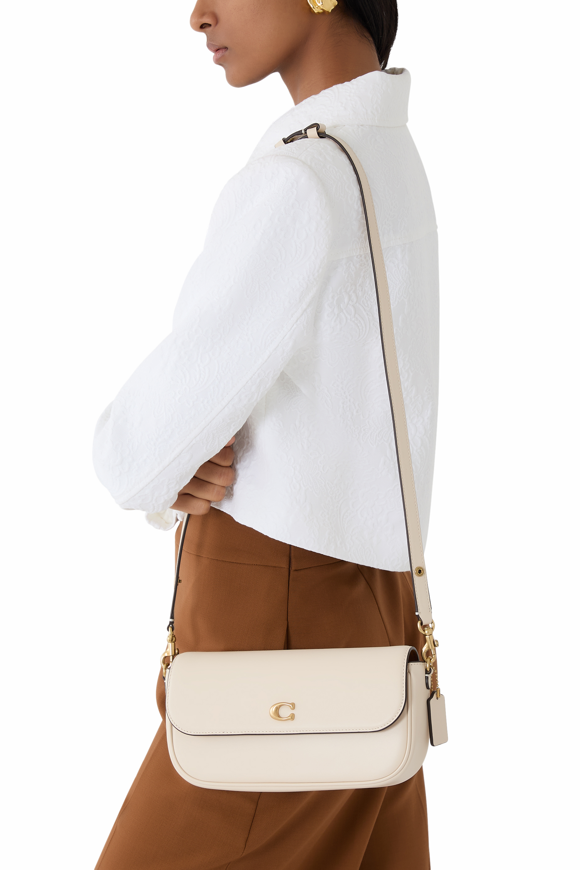 حقيبة بروك بغطاء قلاب وسلسلة