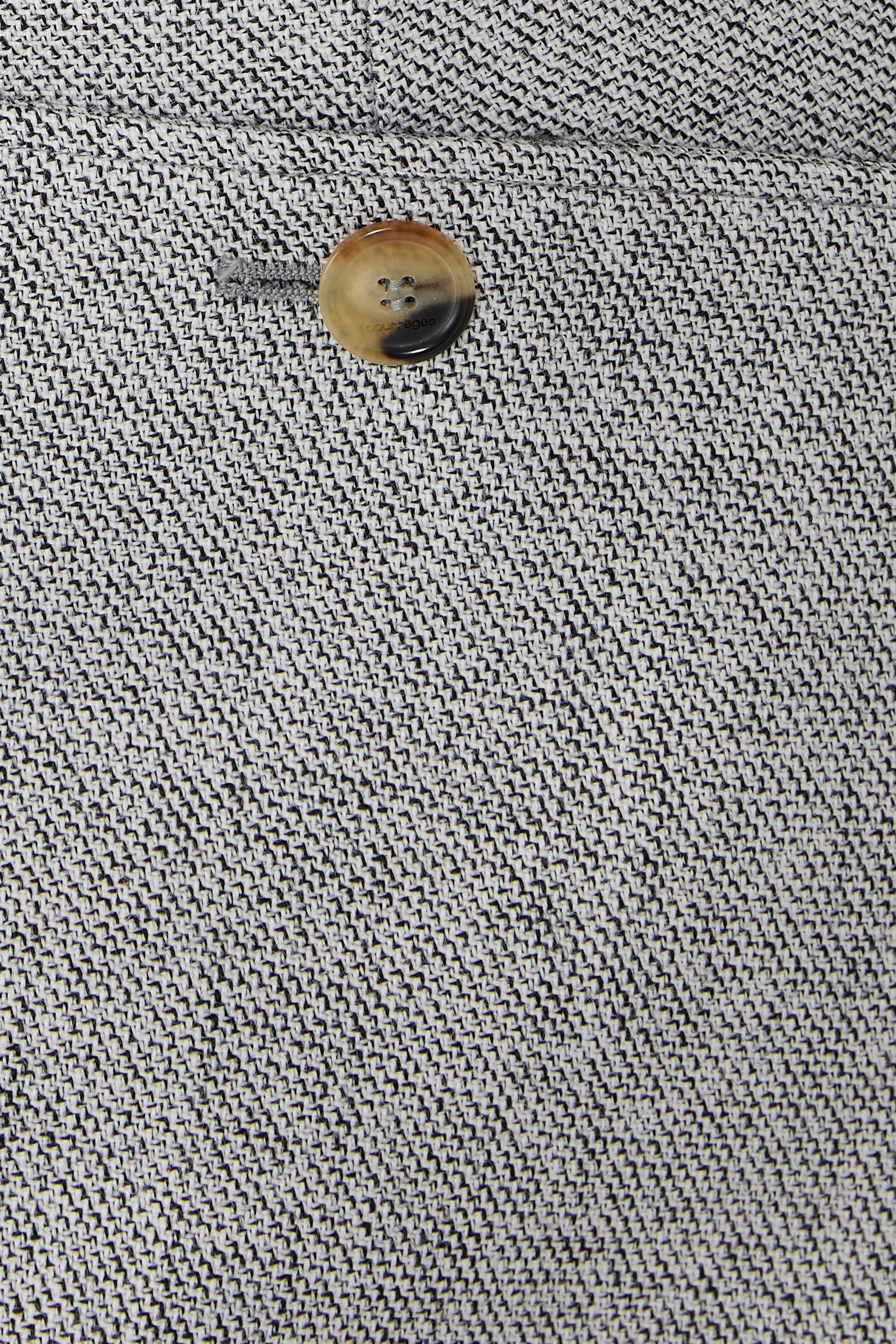 بنطال بجزء مائل صوف بارز الملمس