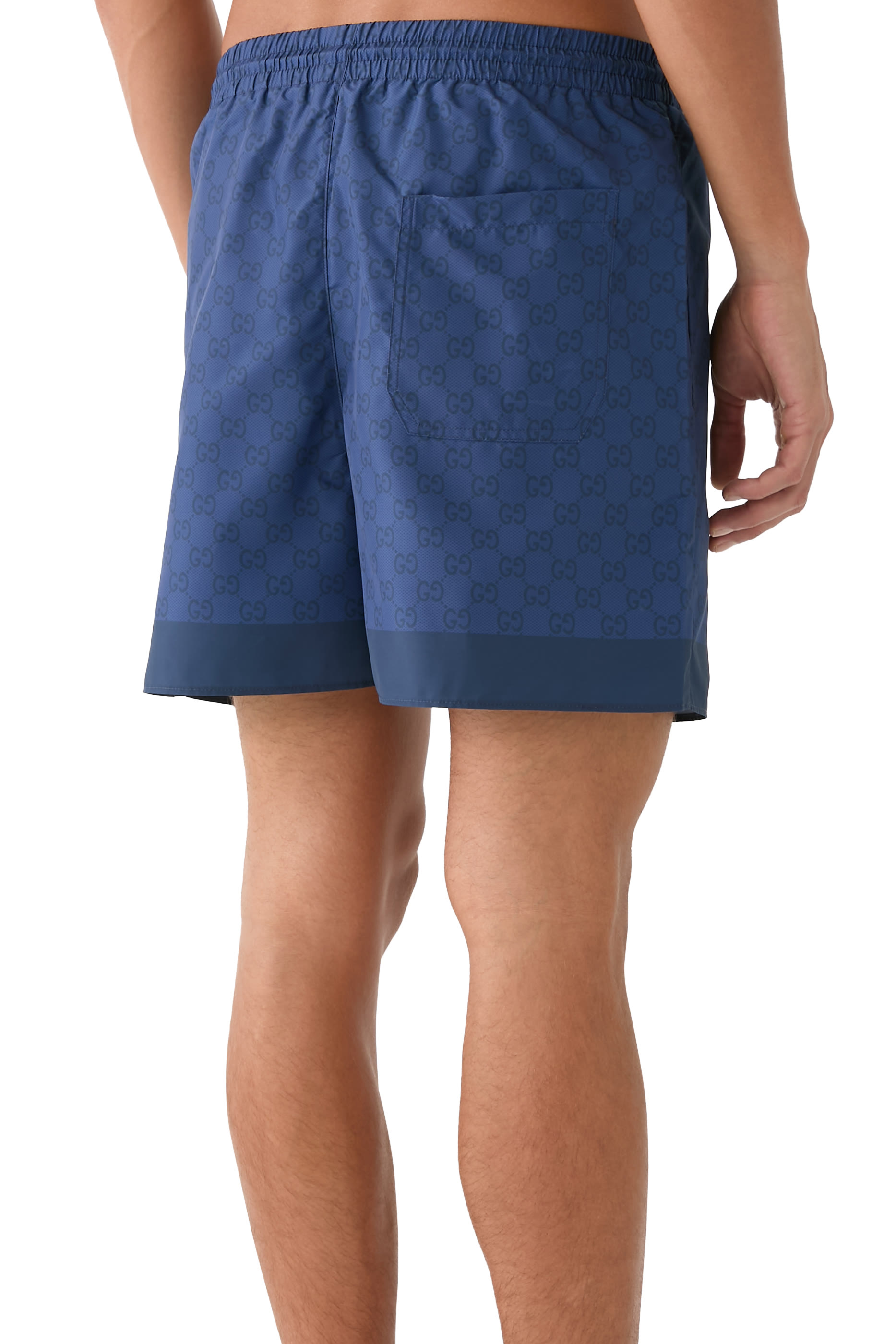 شورت سباحة بطبعات قماش بوبلين معالج