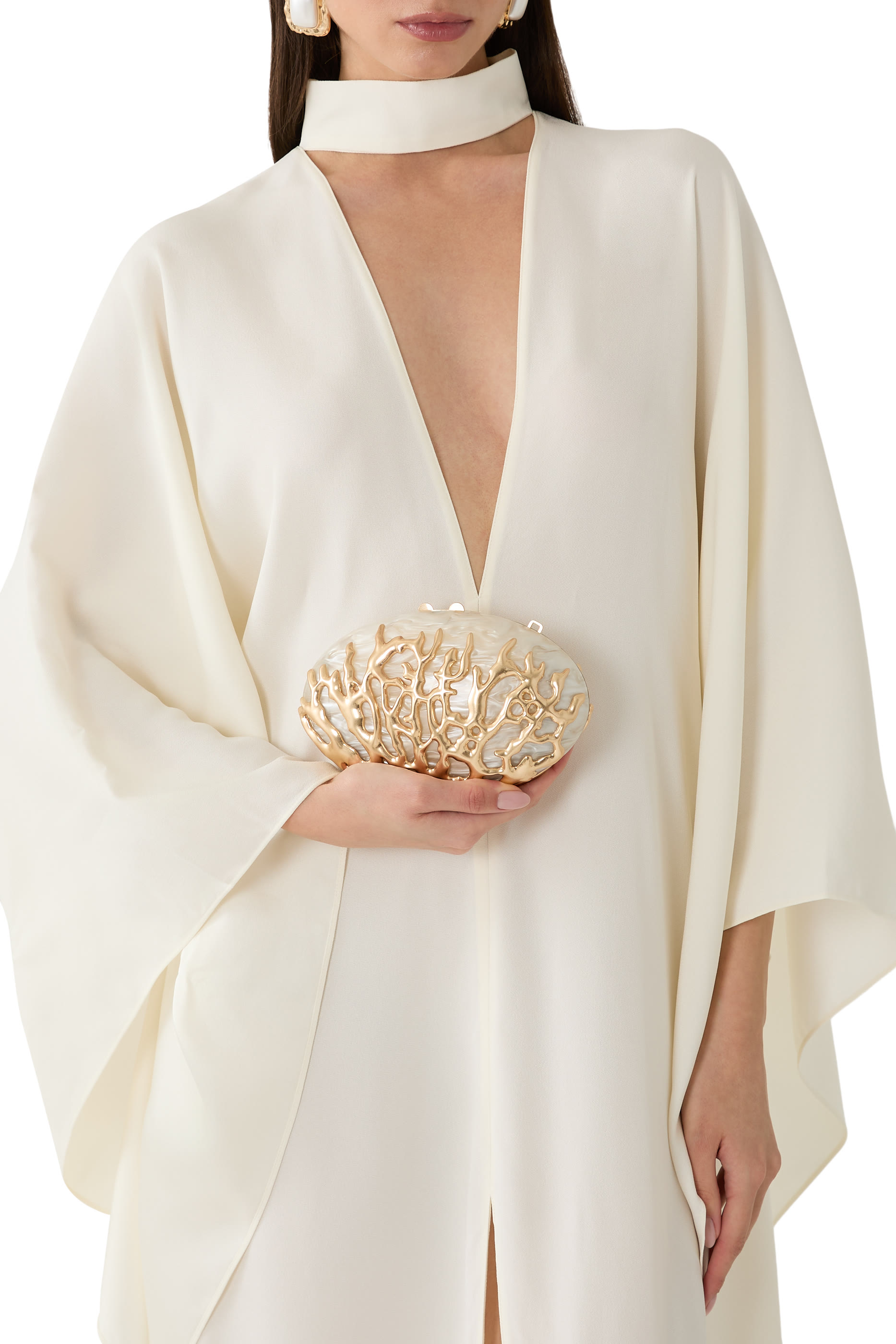 Dylan Coral Clutch Bag