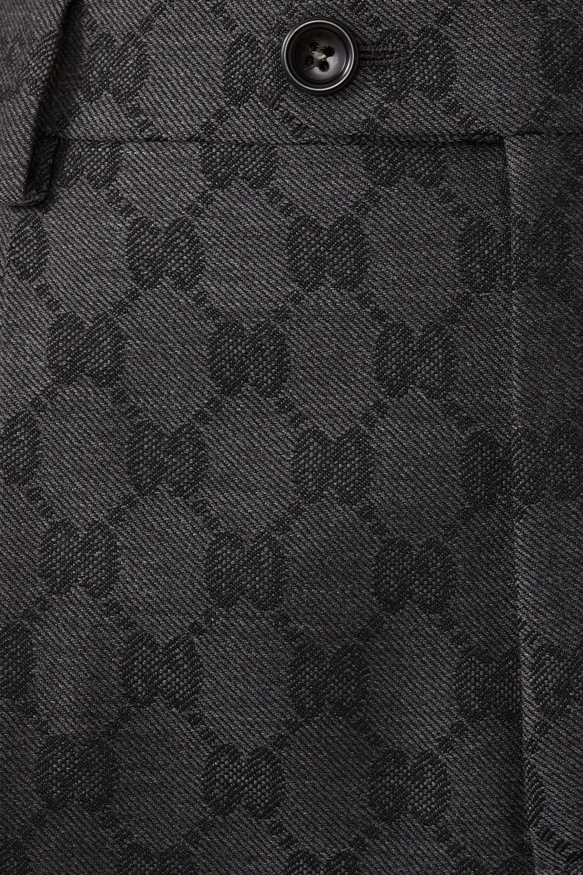 بنطال صوف بنقشة شعار GG