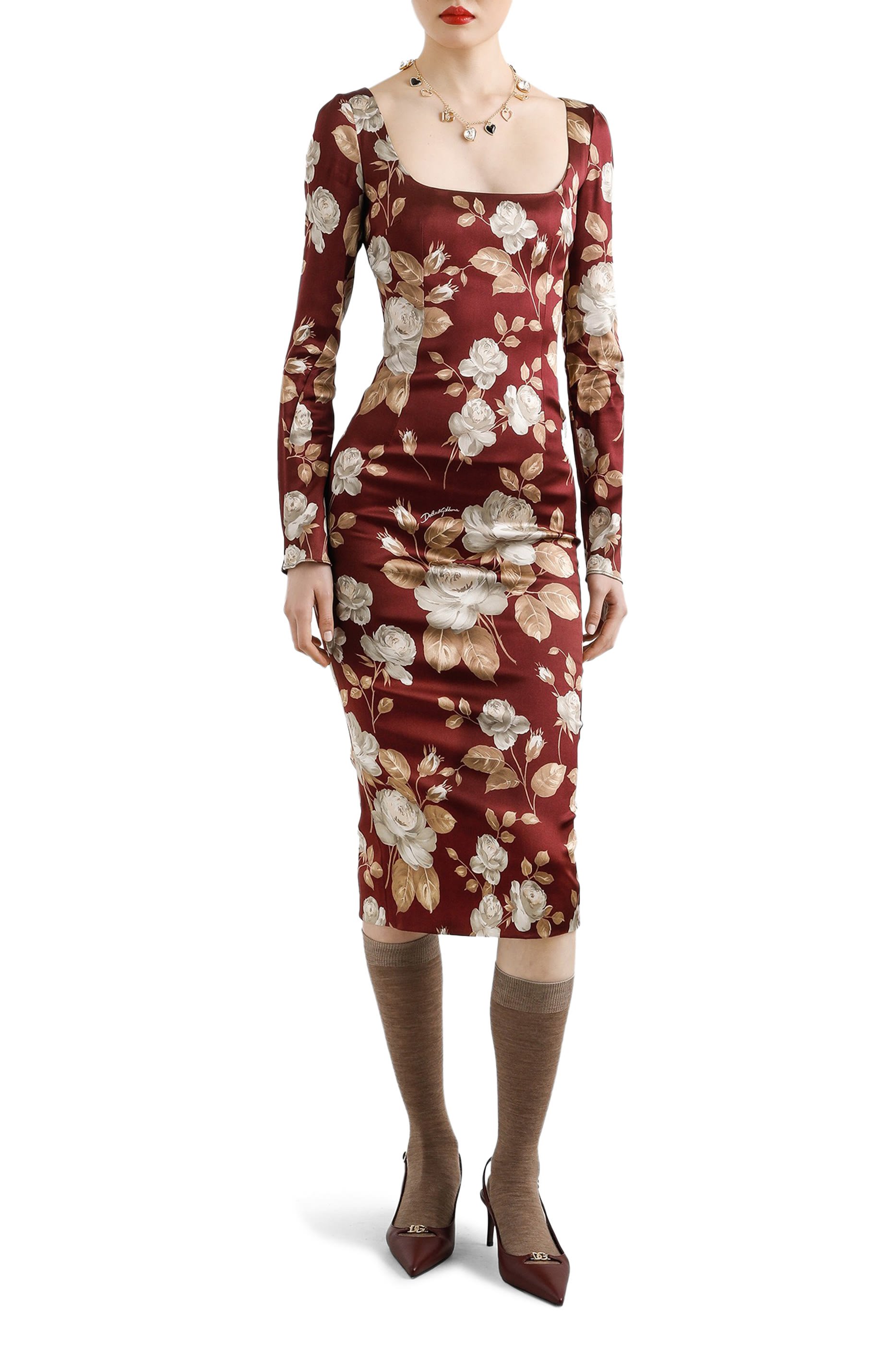 قستان بنقشة ورد فينتج ستان