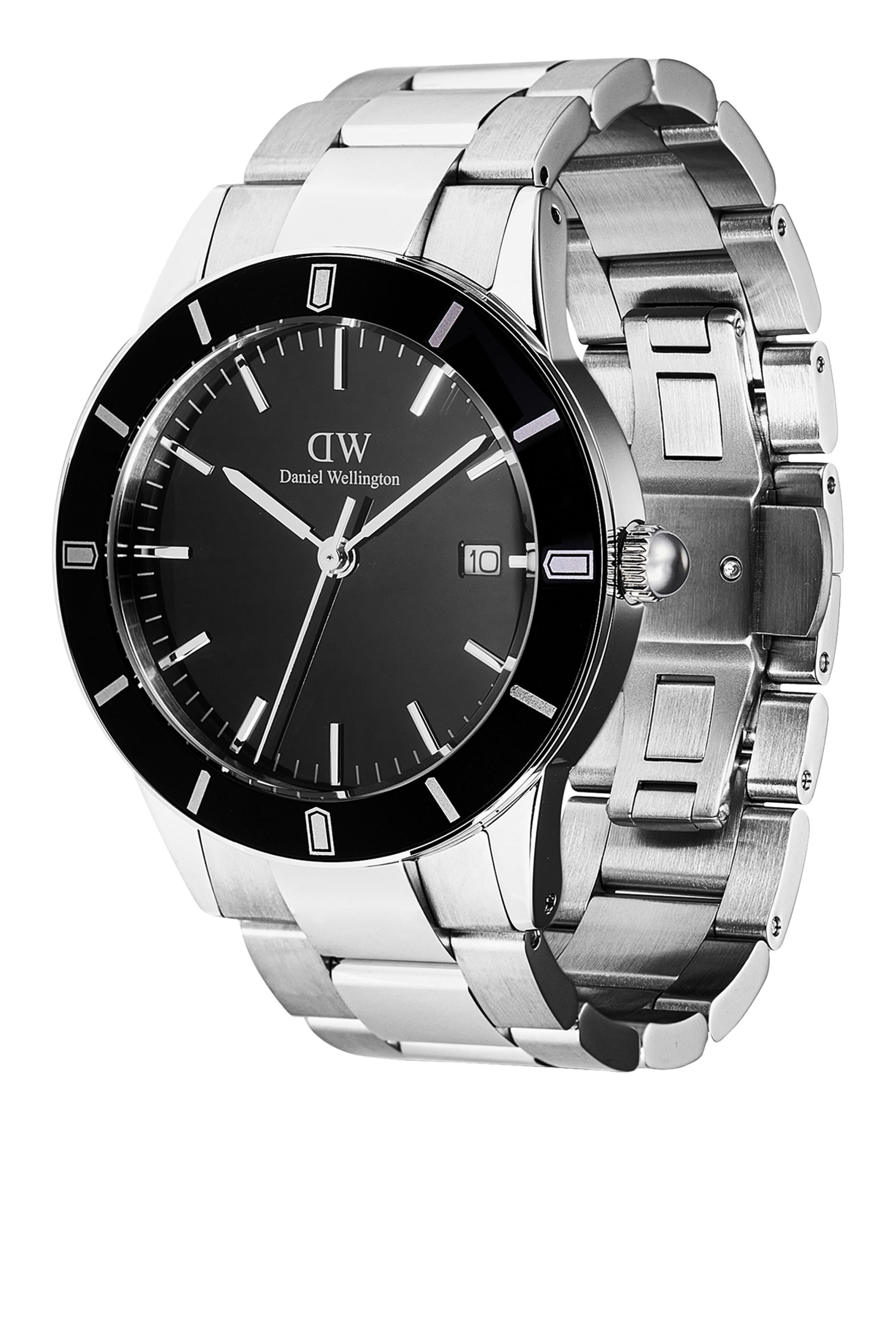 ساعة ايكونيك بارادايمجا بسوار بحلقات ومينا أسود