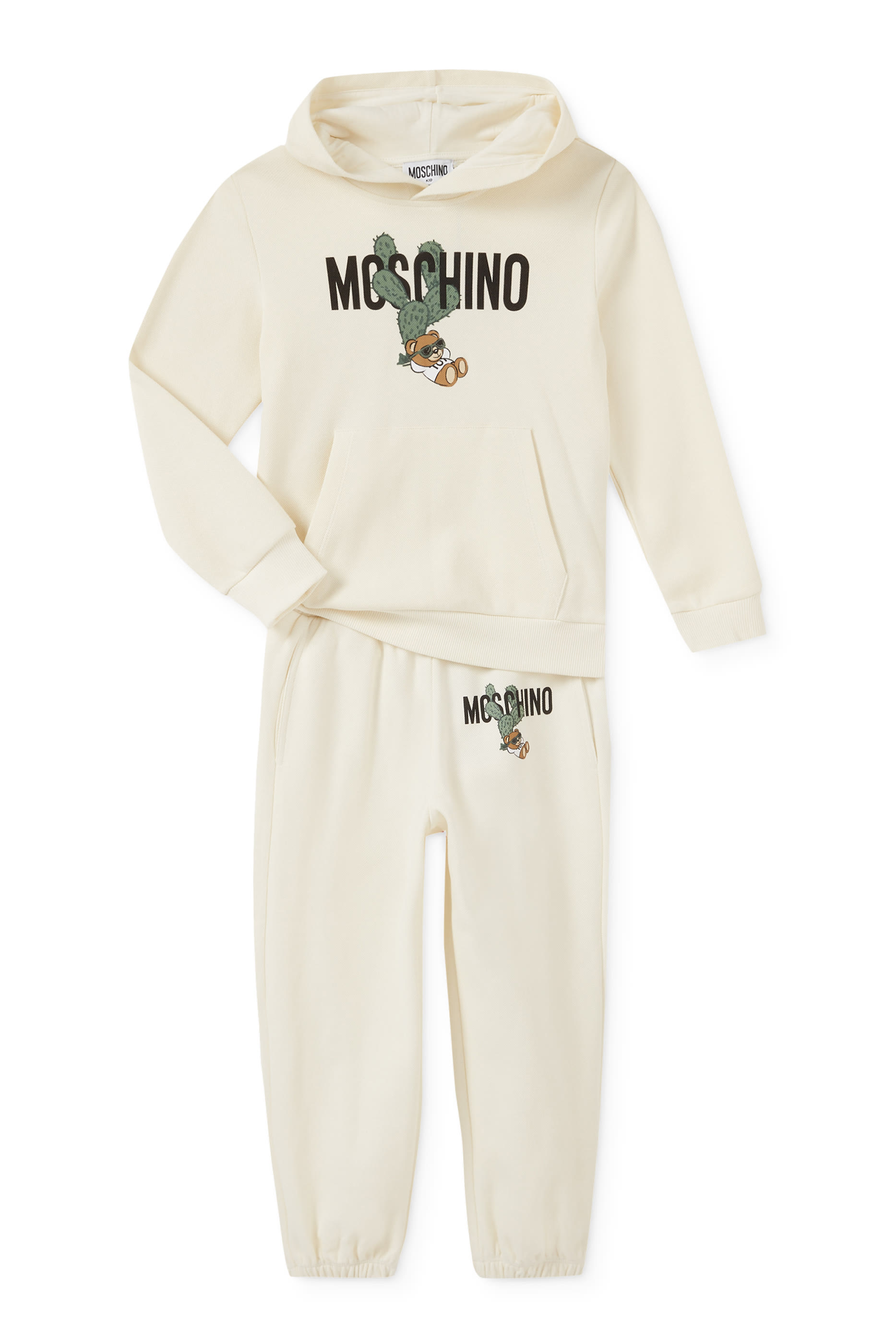 هودي للأطفال بطبعة دب وشعار الماركة