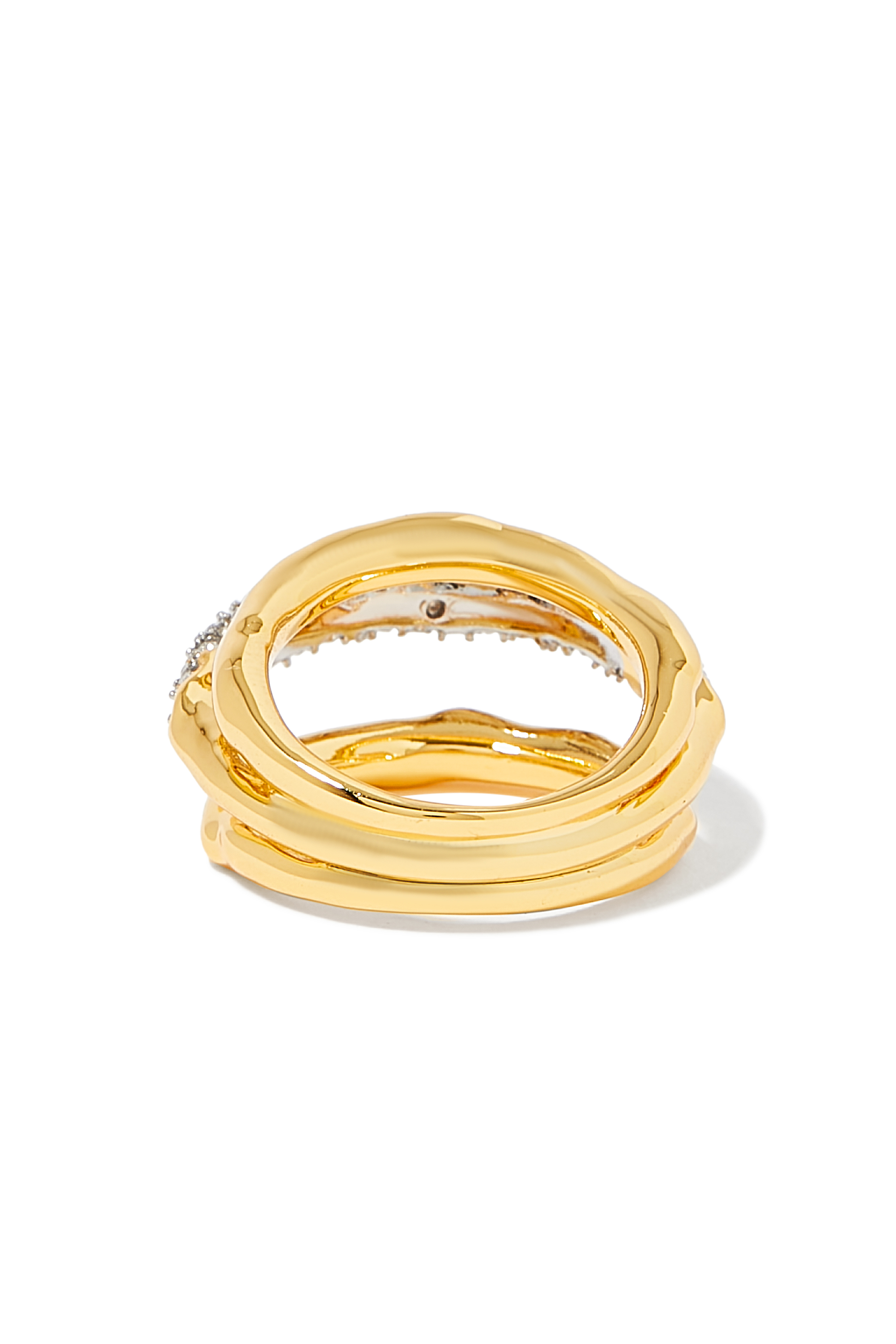 خاتم سولاناليس بتصميم لولبي مرصع بالكريستال