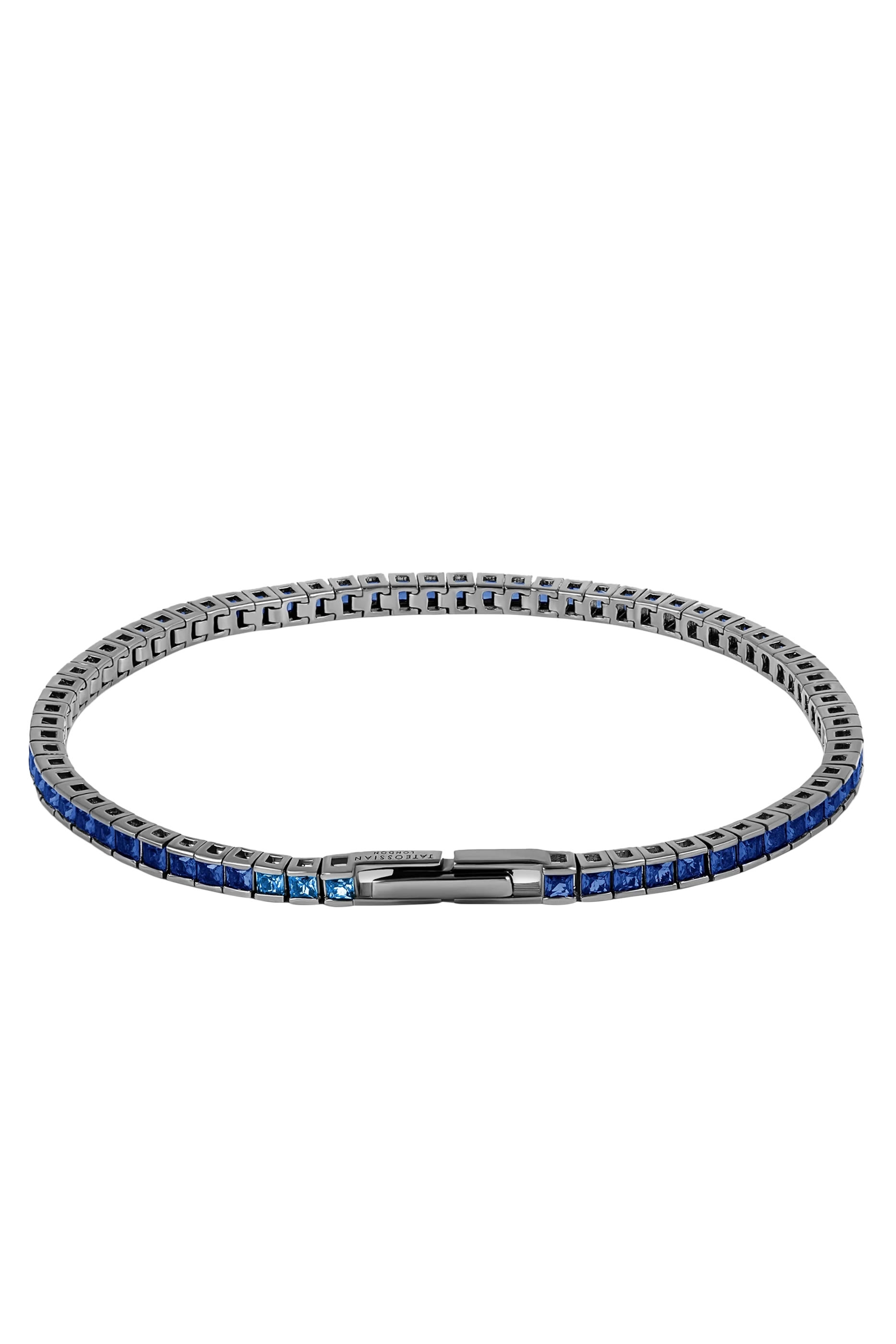 سوار كوادرو تنس، فضة إسترلينية مطلية بالروديوم وسبنيل