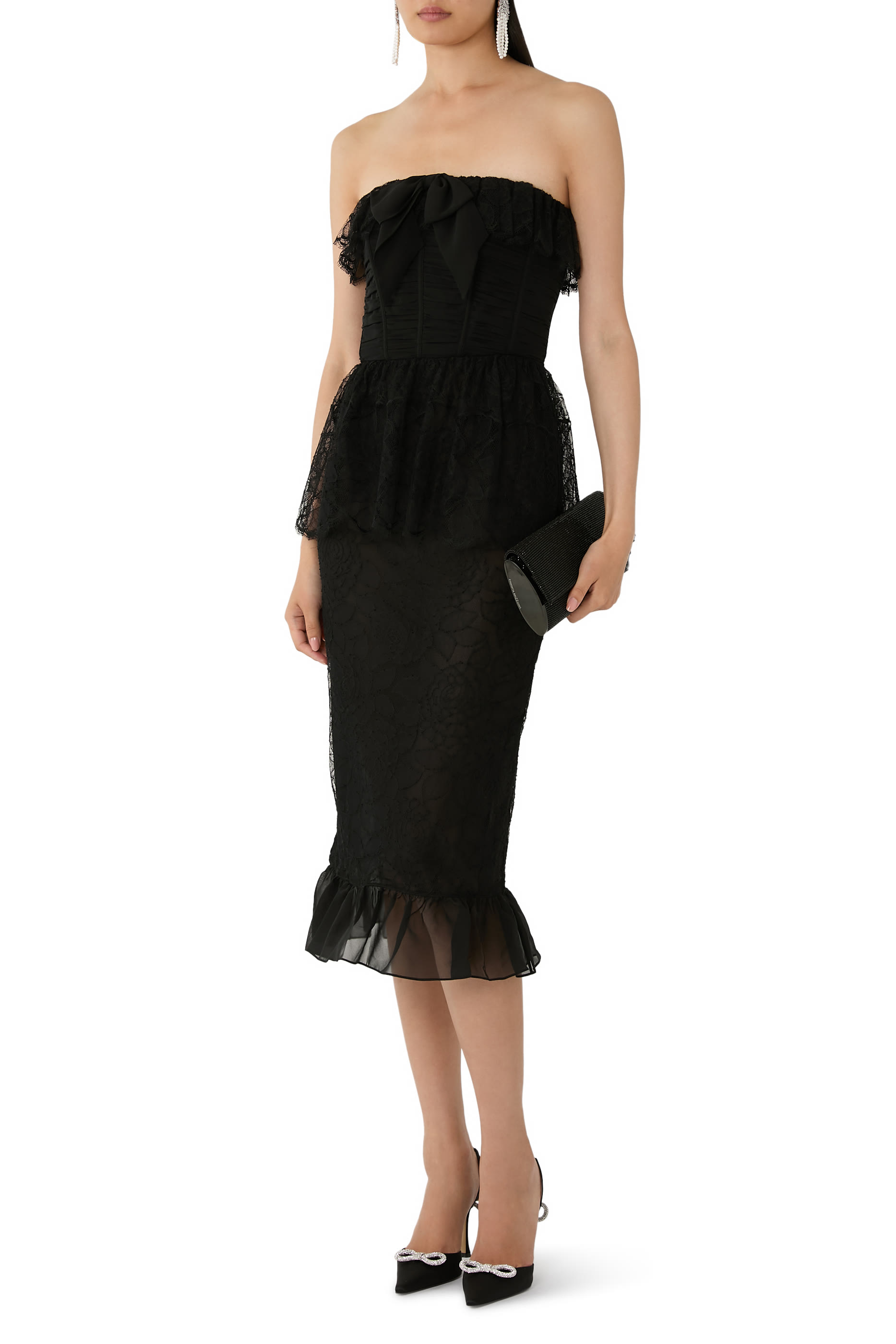 فستان بصدرية دانتيل