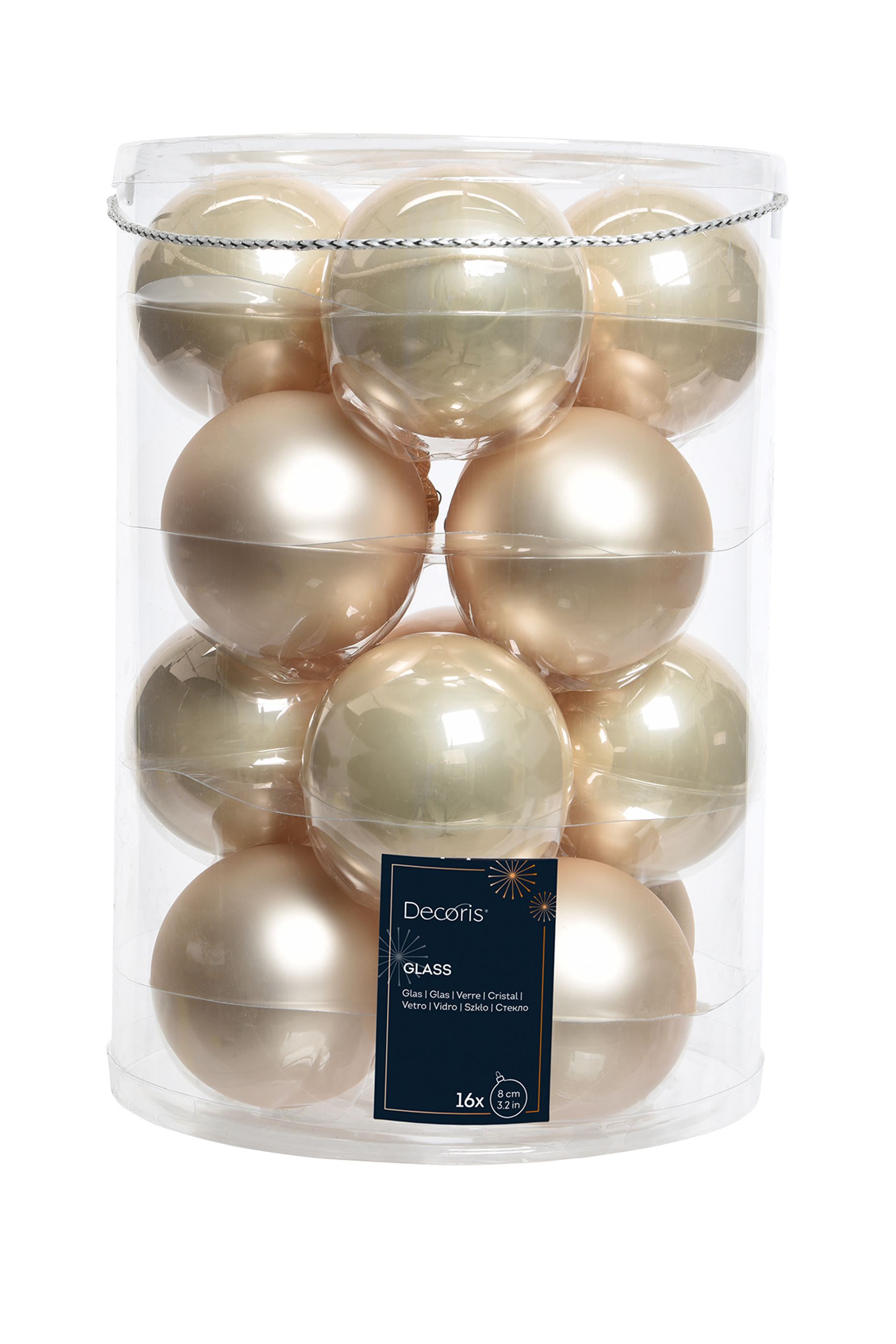 طقم كرات زينة للأعياد 16 قطعة