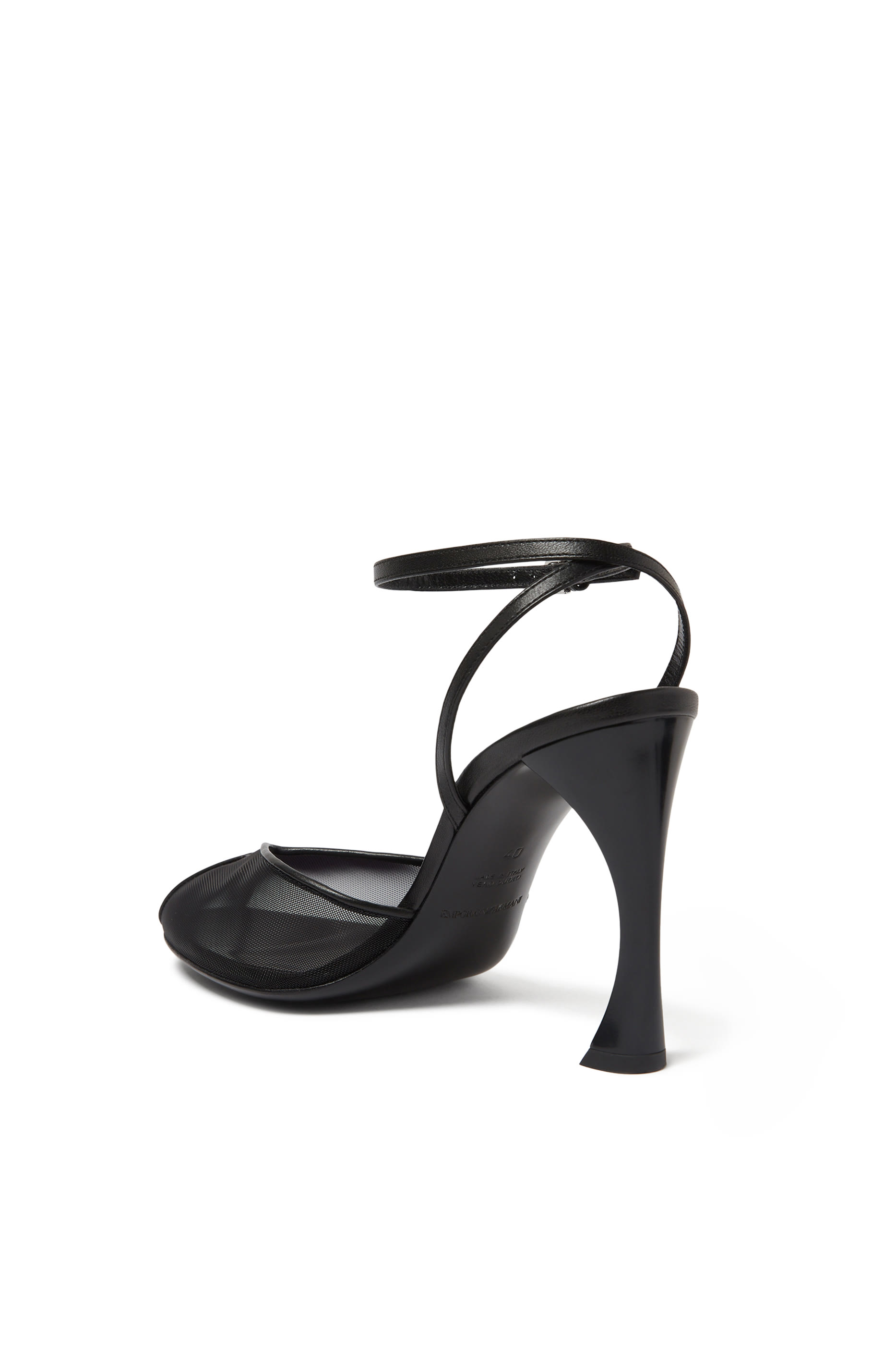 صندل بمقدمة مفتوحة قماش شبكي