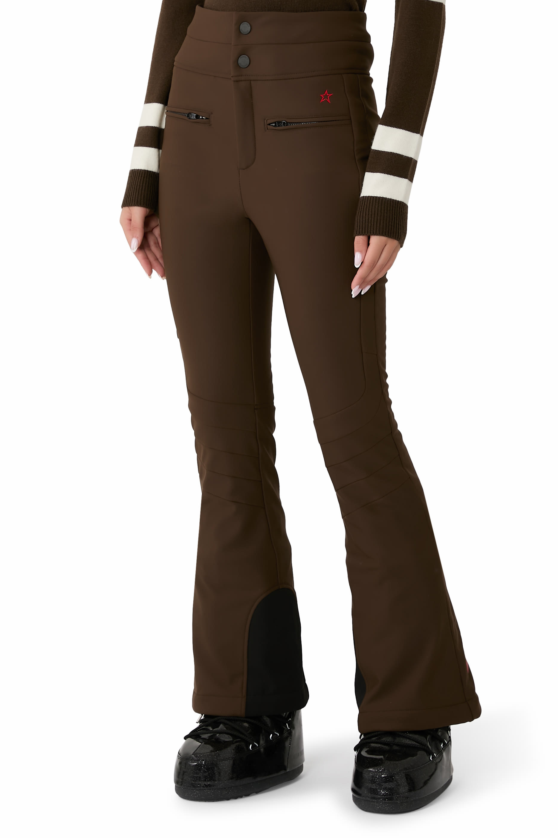 بنطال تزلج أورورا بخصر عال وقصة واسعة