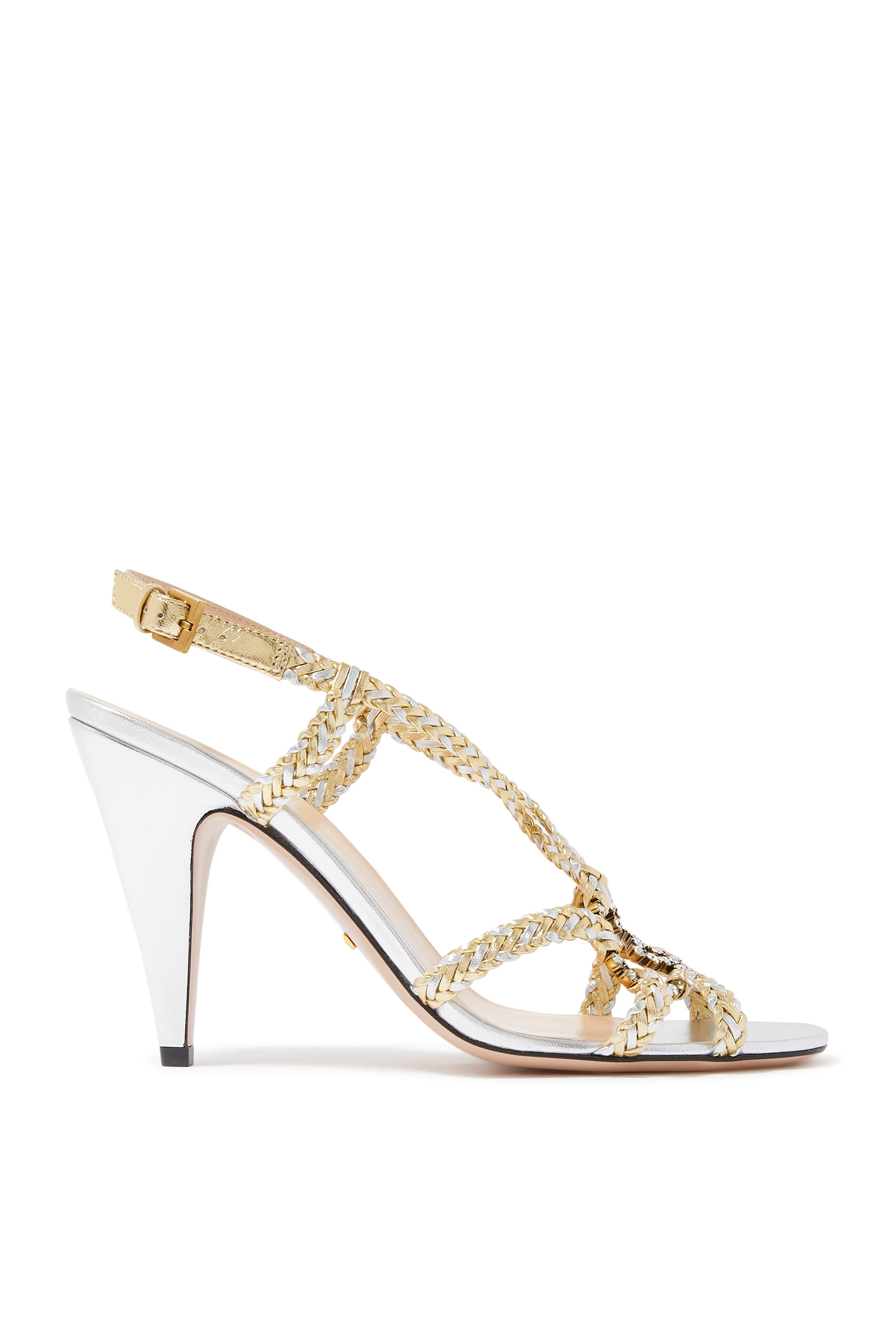 صندل نجوم 115 جلد مزين بشعار الماركة